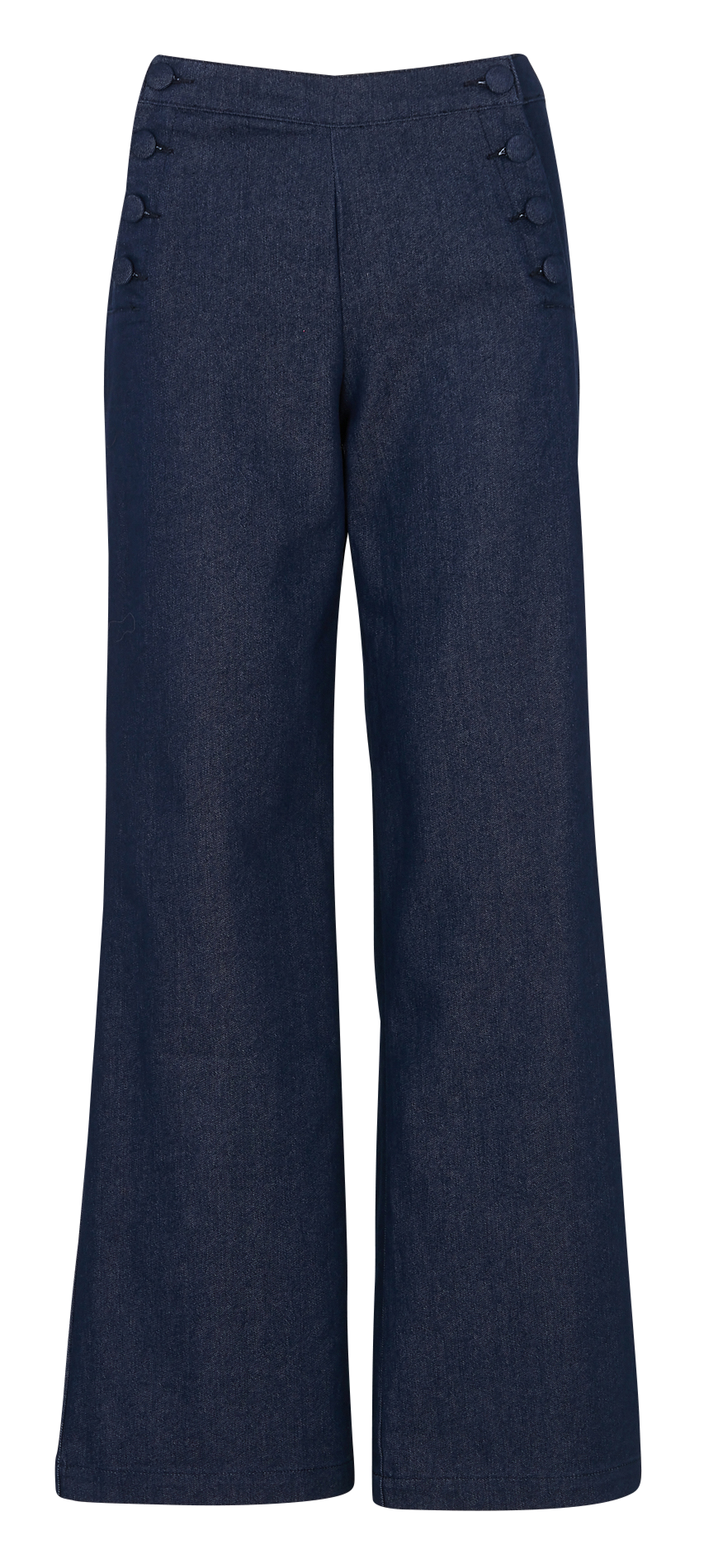 Pantalon droit en velours côtelé LA PETITE ETOILE Bleu