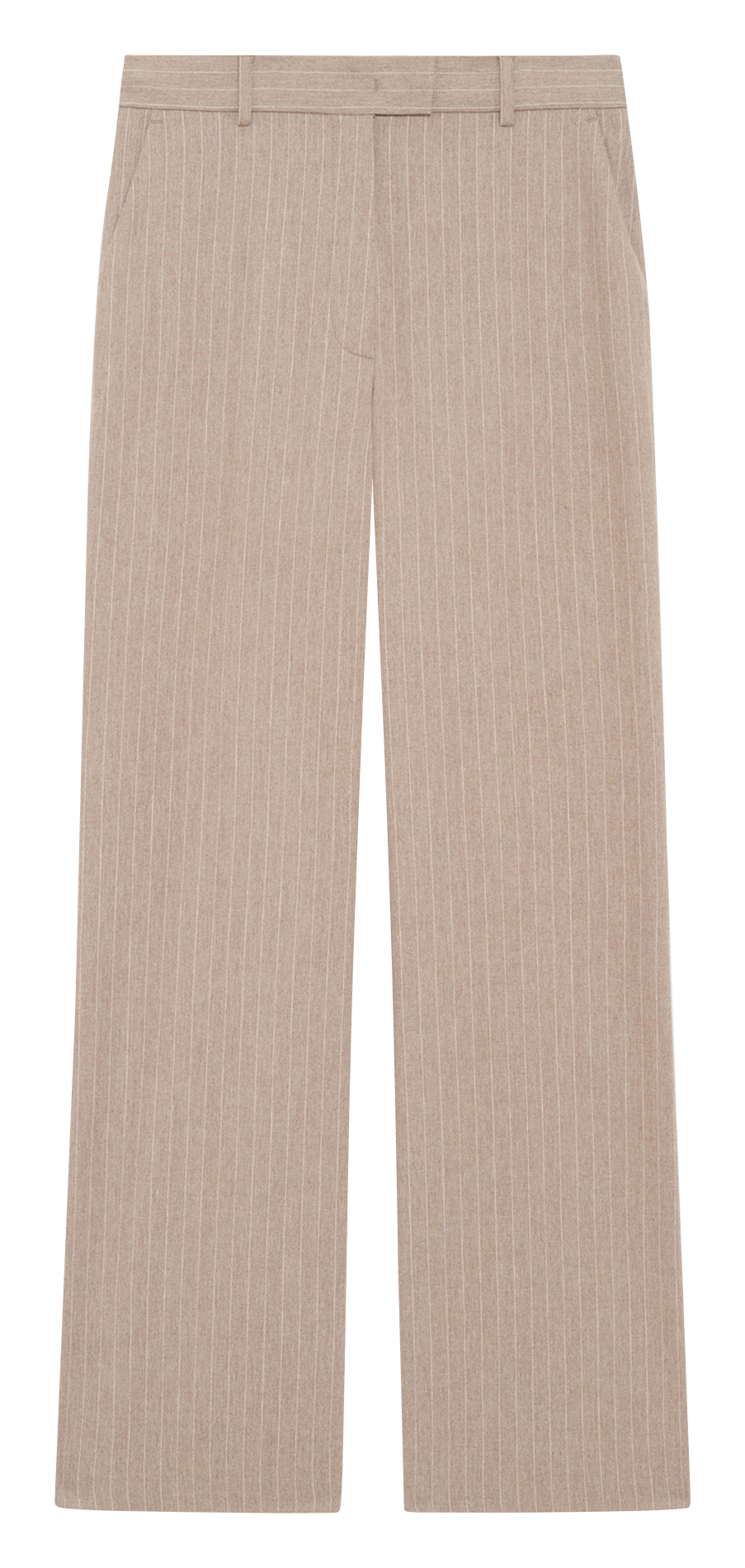 Pantalon large rayé PABLO Beige