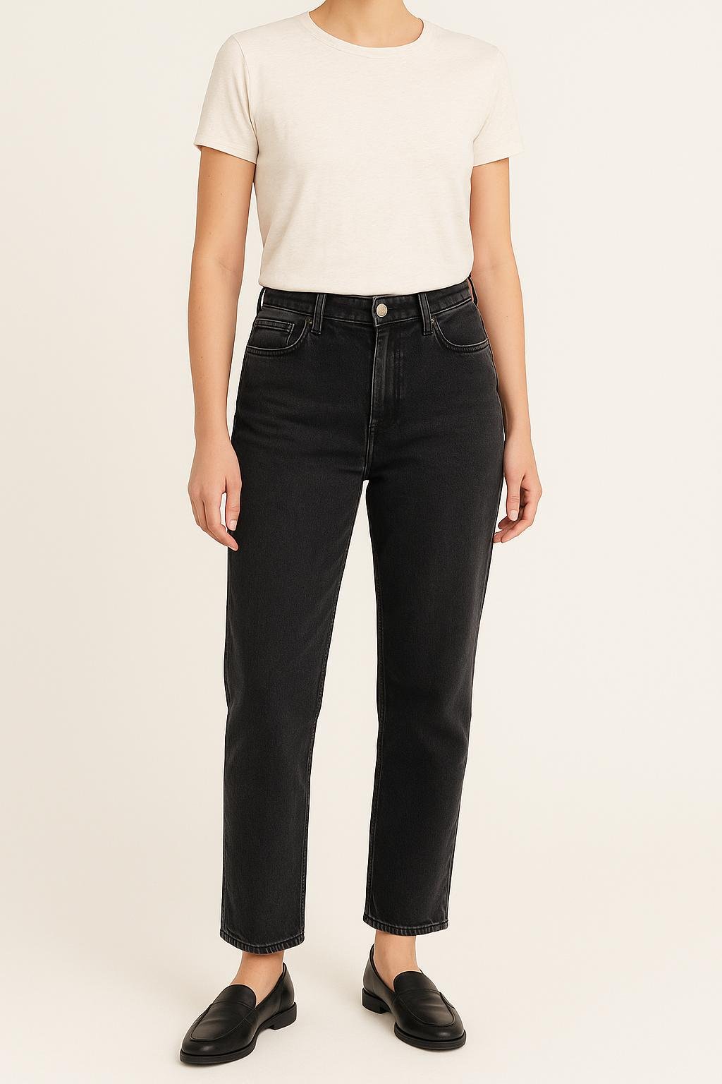 Cropped slim jeans with studs SEZANE - Seconde main Grey