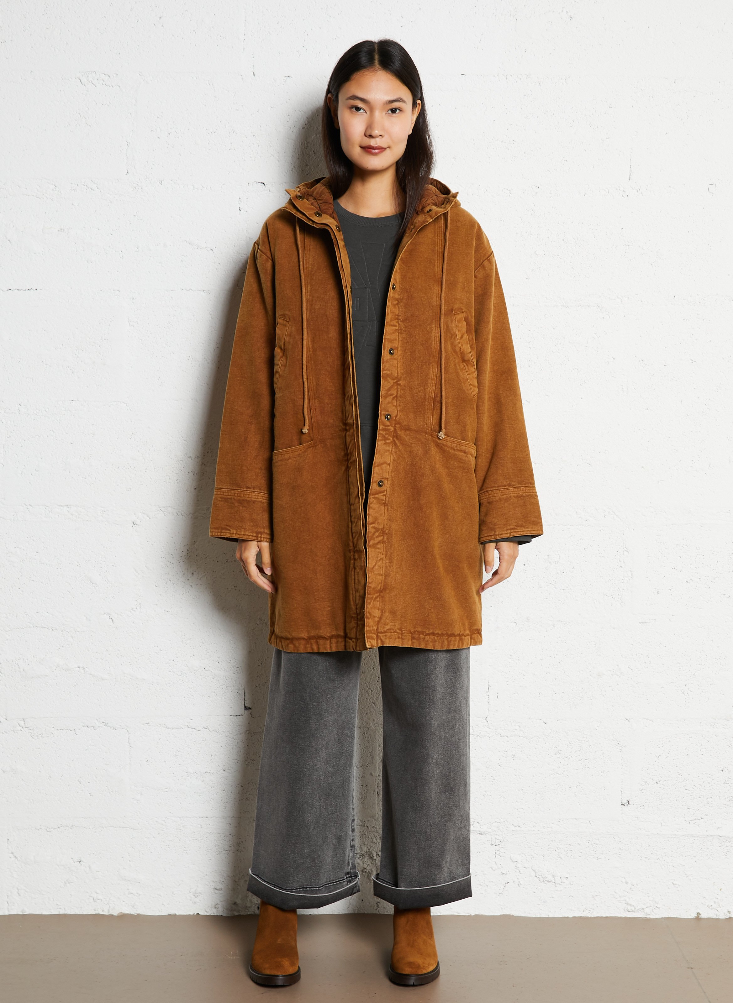 Sweater met ronde hals | biokatoenblend LEON & HARPER Grijs