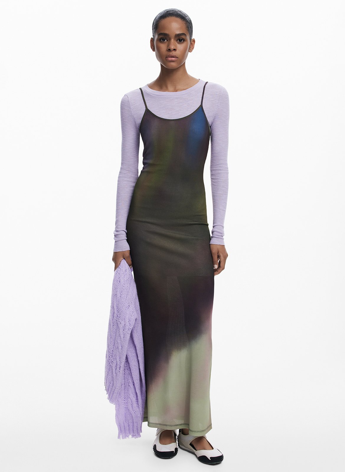 Robe 2 en 1 t-shirt imprimée DESIGUAL Rouge