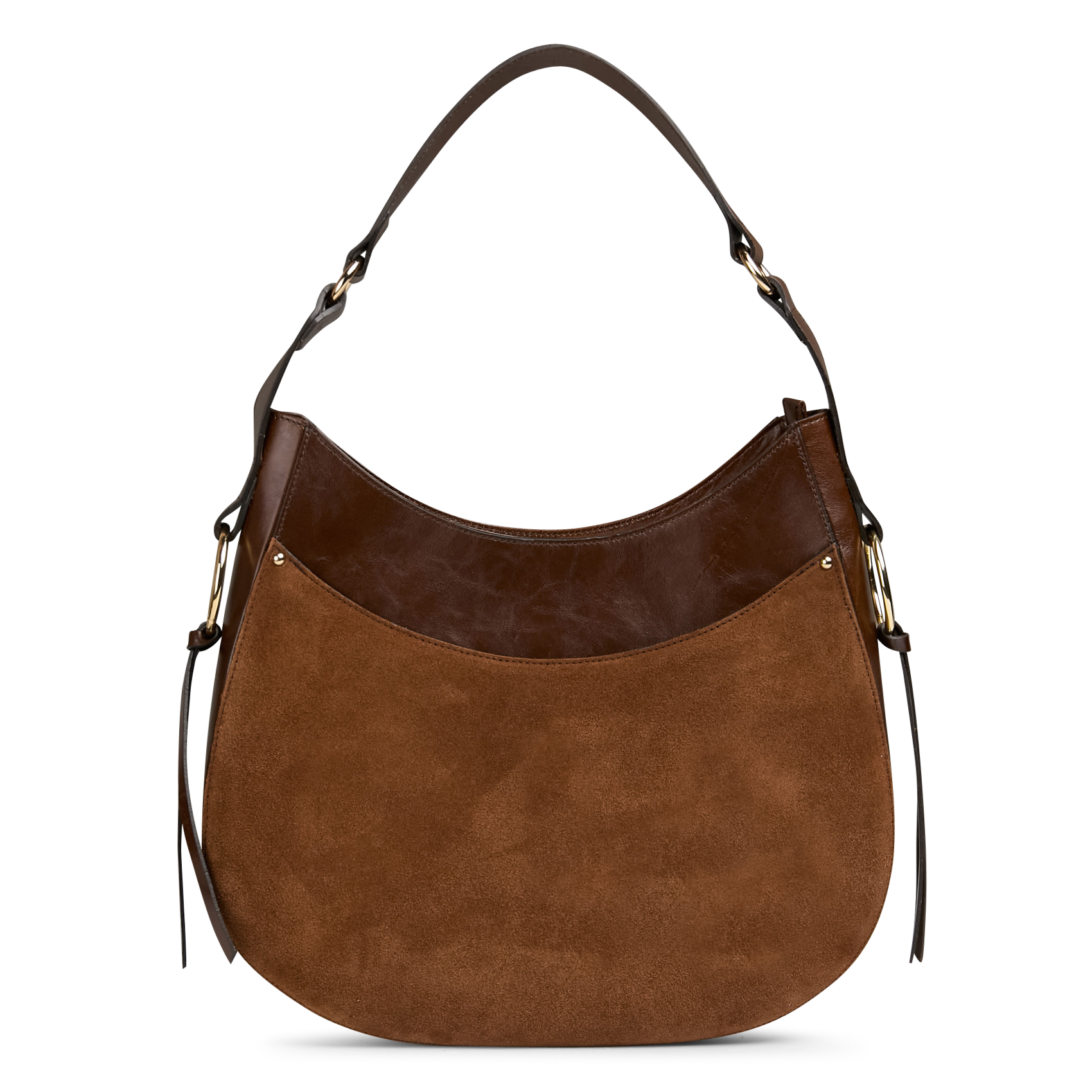 Sac porté épaule en cuir MAISON 123 Marron