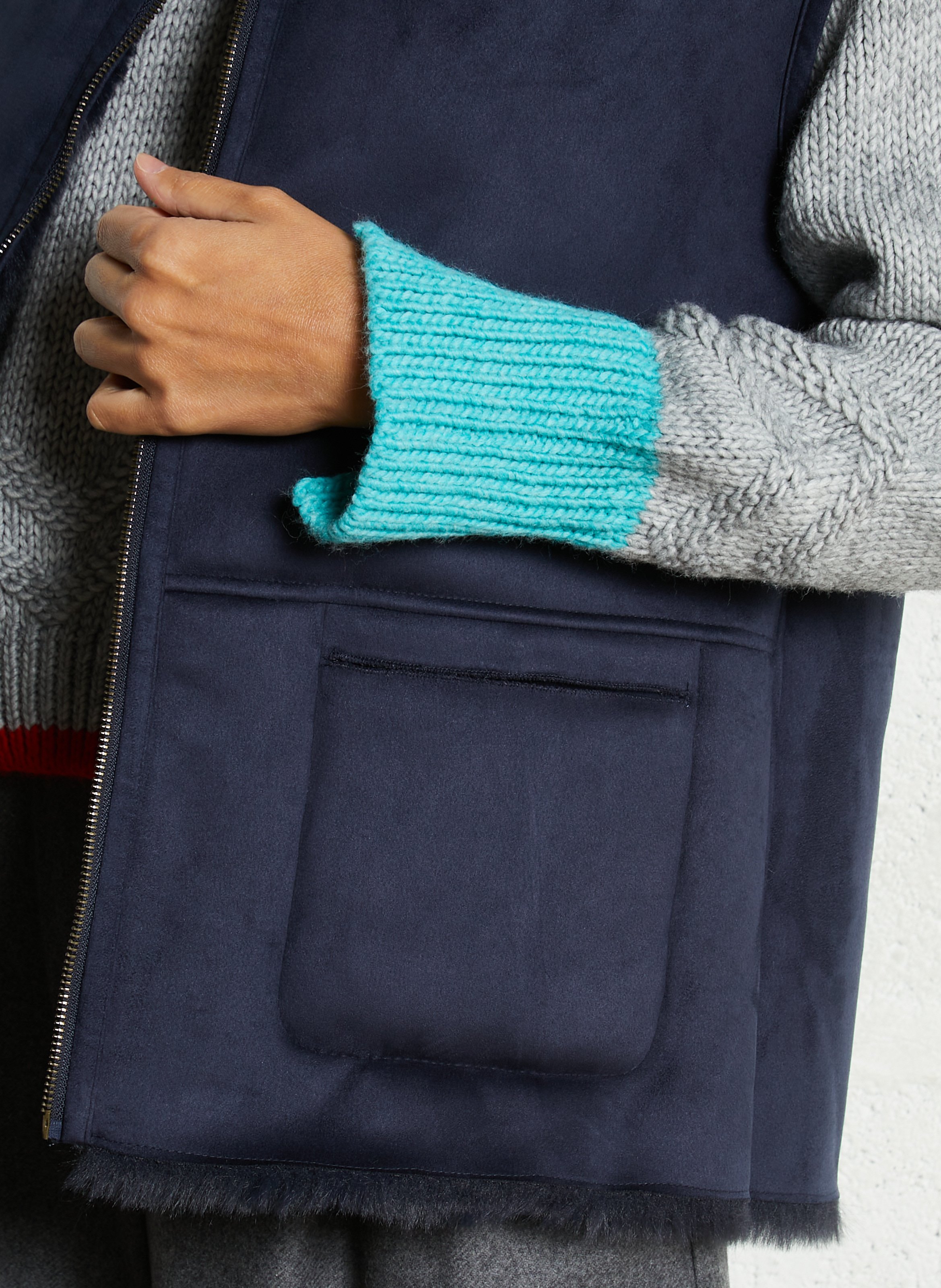 Sleeveless reversible jacket HOD PARIS Blue