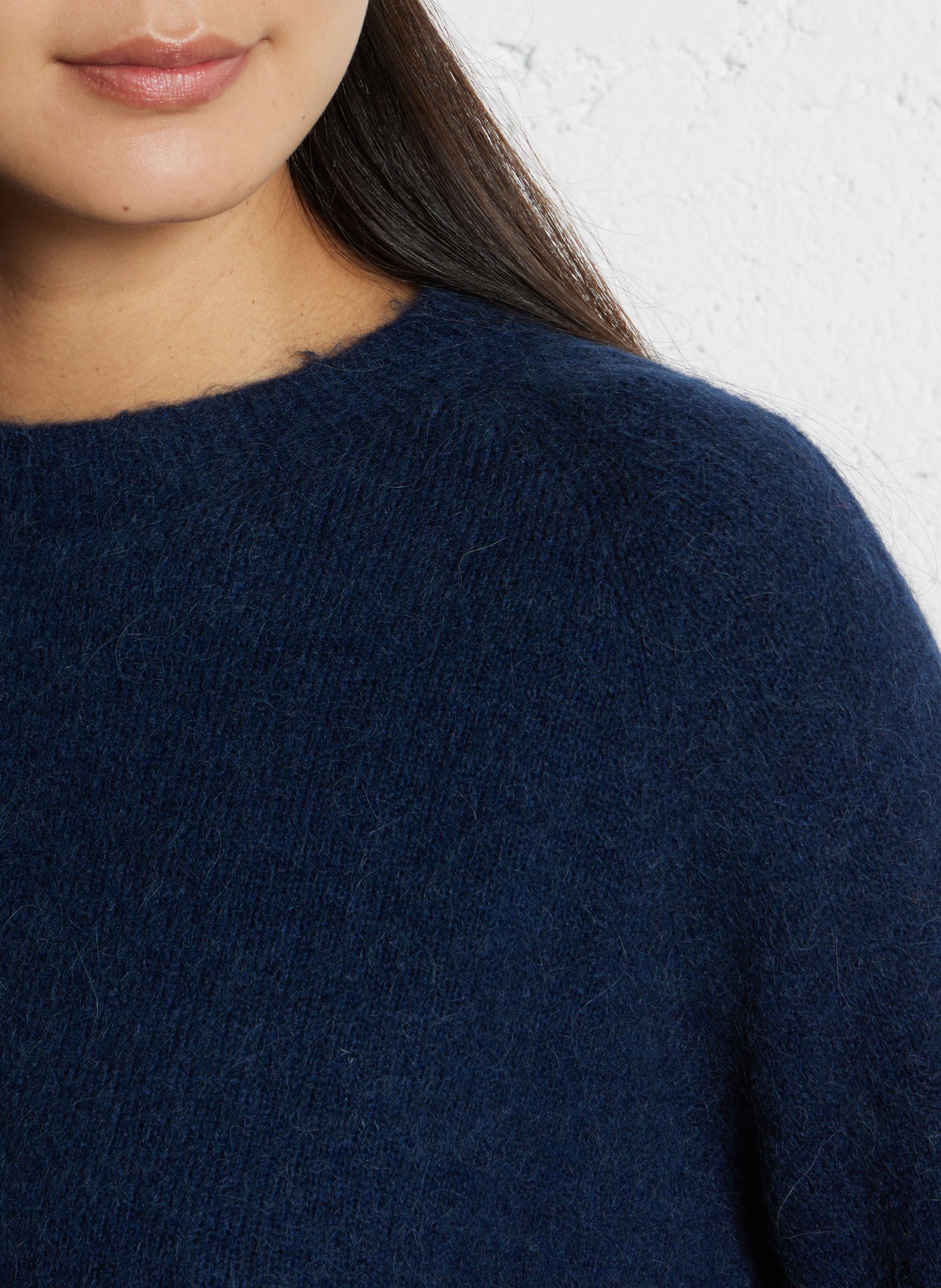 High-neck sweater PLEASE Blue