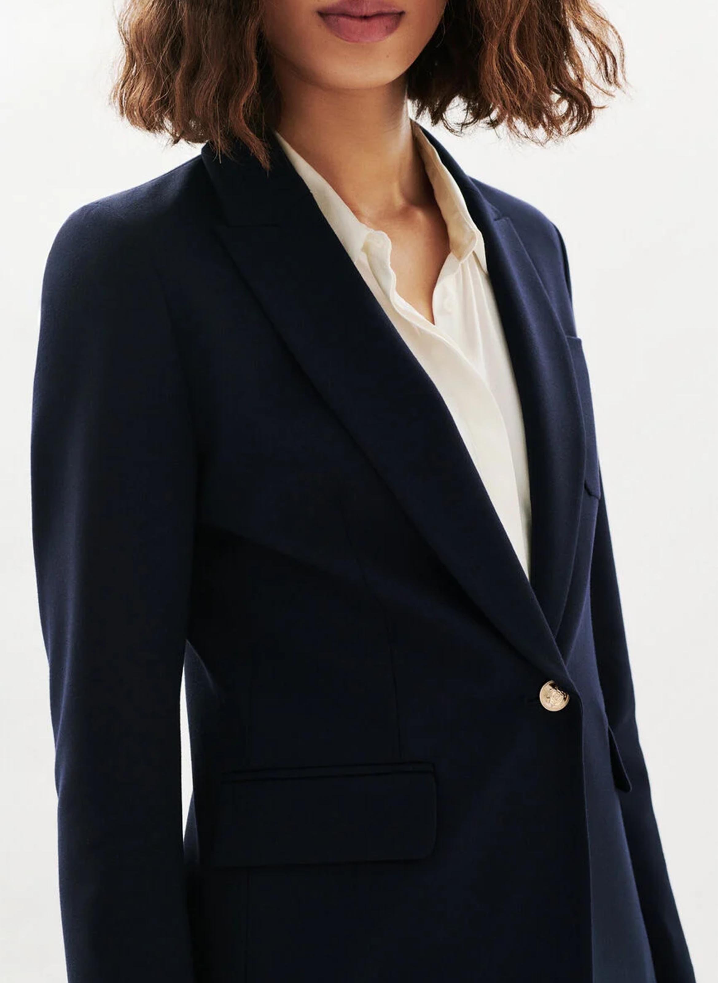 Straight suit jacket CAROLL Blue
