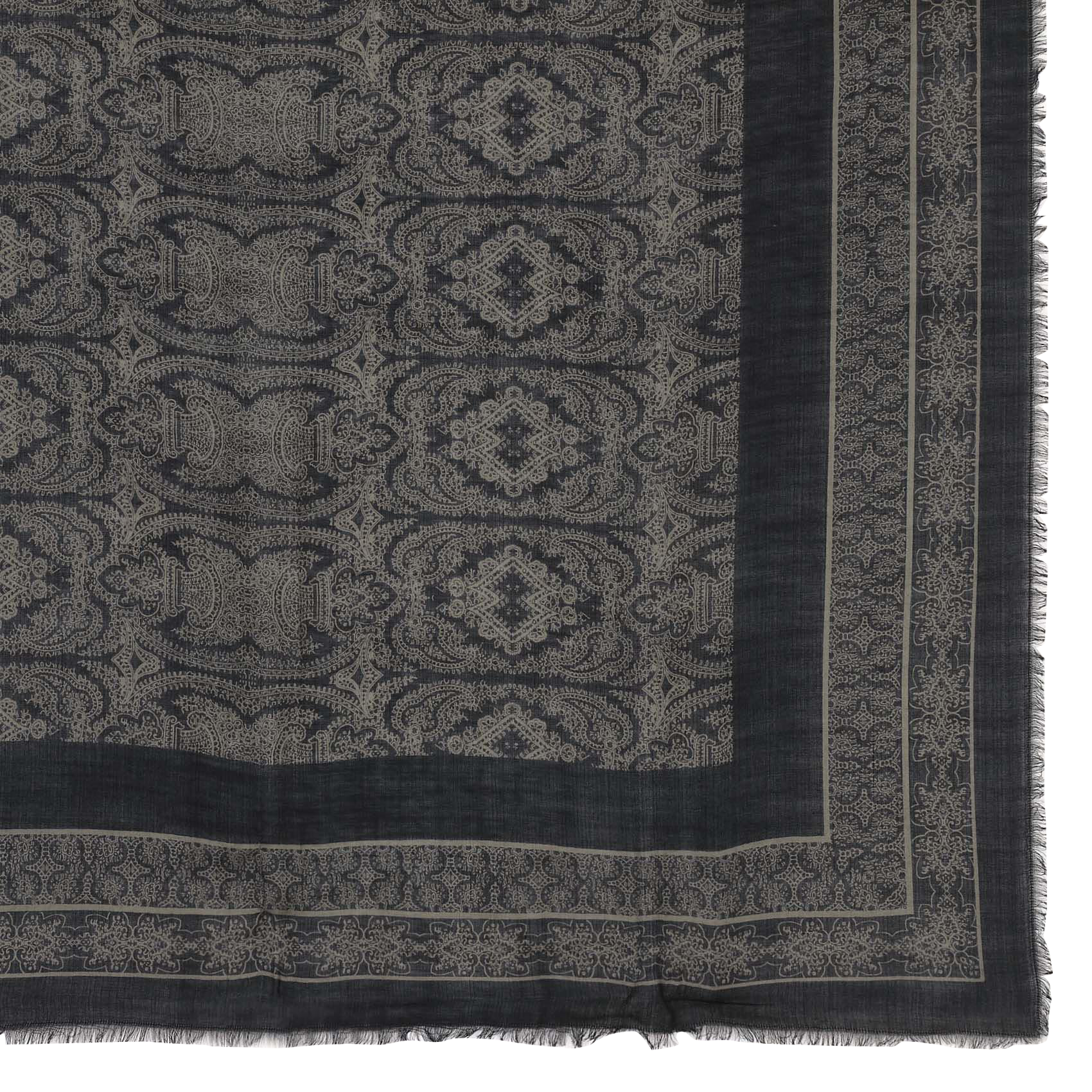 Bedruckter Foulard aus Wolle MAISON 123 Schwarz