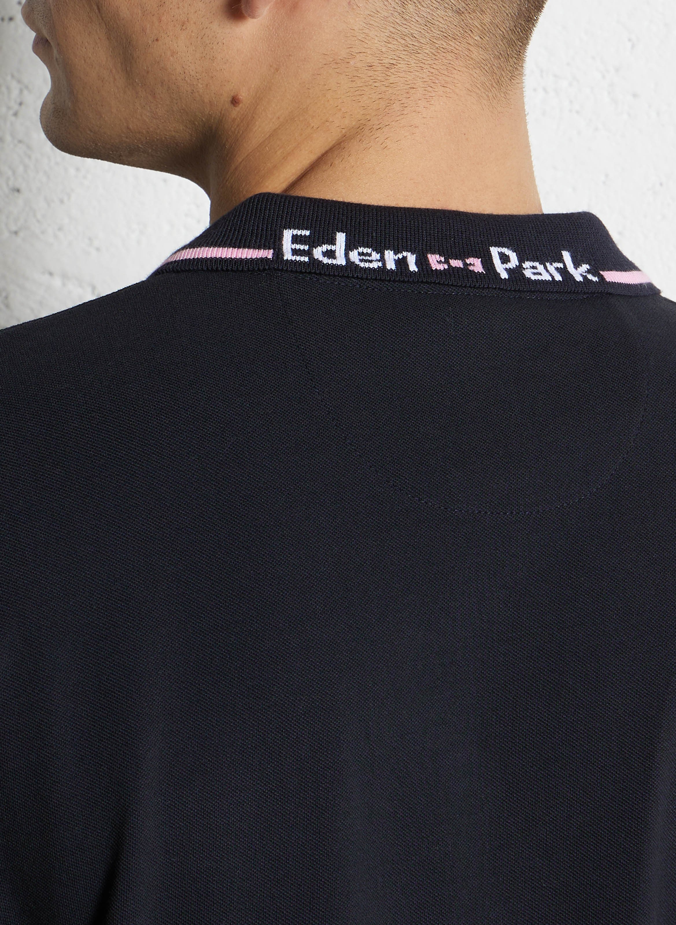 Polo droit en coton EDEN PARK Bleu