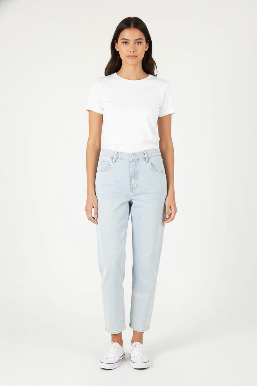 Cropped slim jeans with studs COMPTOIR DES COTONNIERS - Seconde main Blue