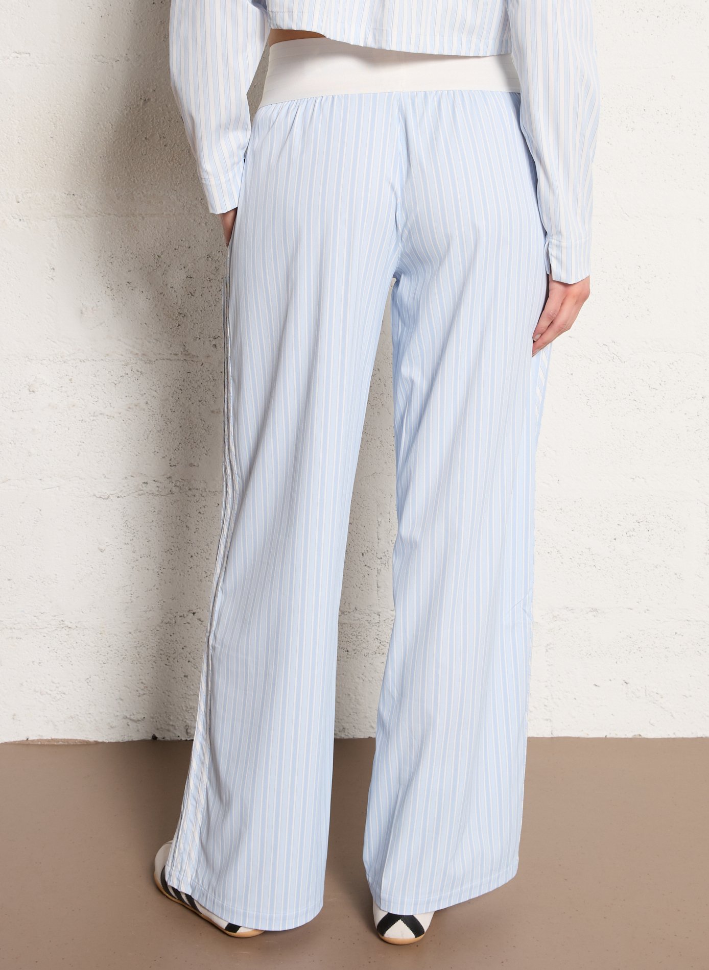 Straight striped trousers  ADIDAS Blue