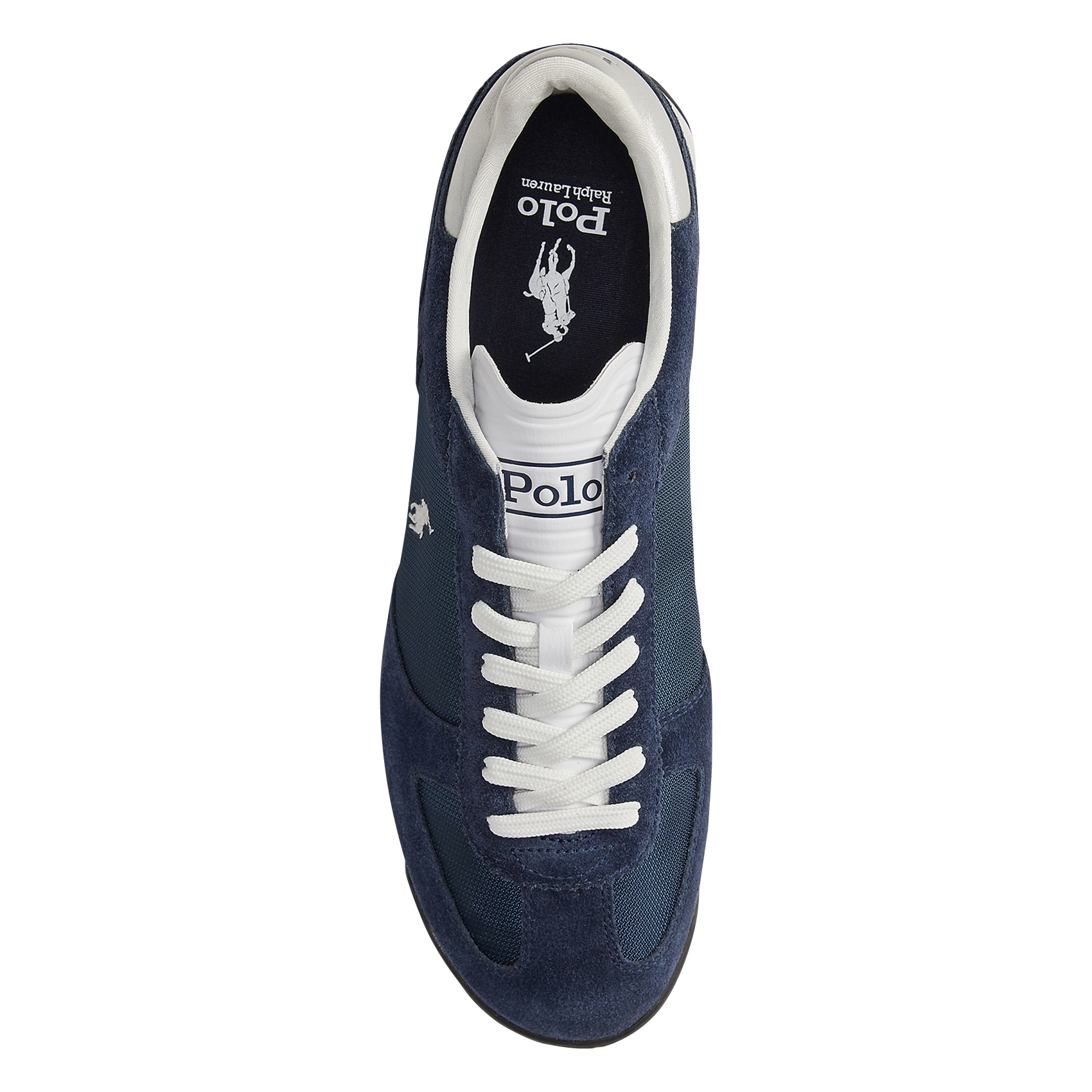 Niedrige Sneaker aus Leder-Mix POLO RALPH LAUREN Blau