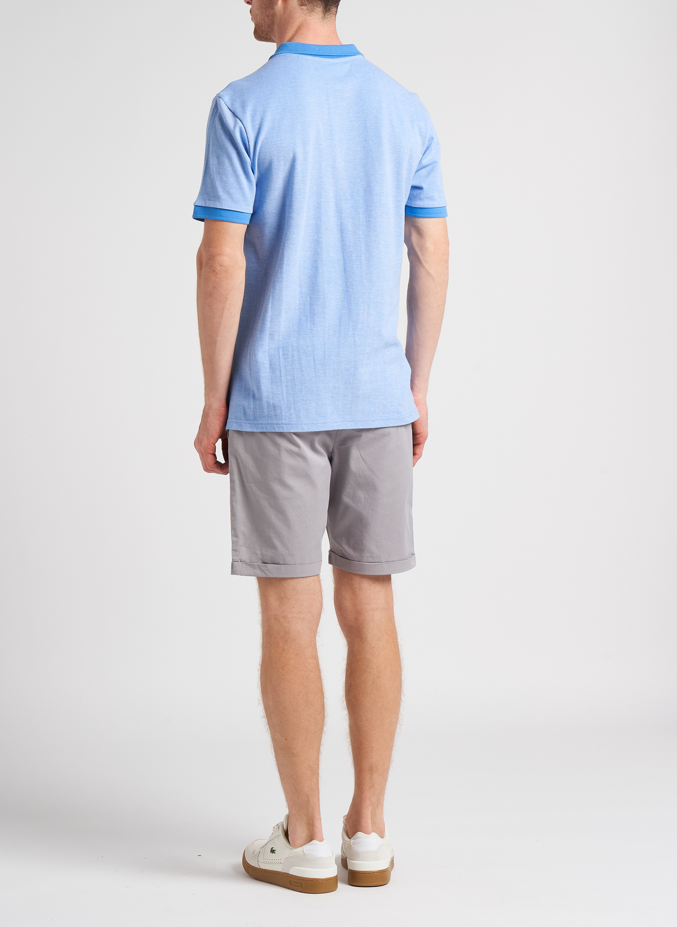 Polo en coton organique piqué KNOWLEDGE COTTON APPAREL Bleu