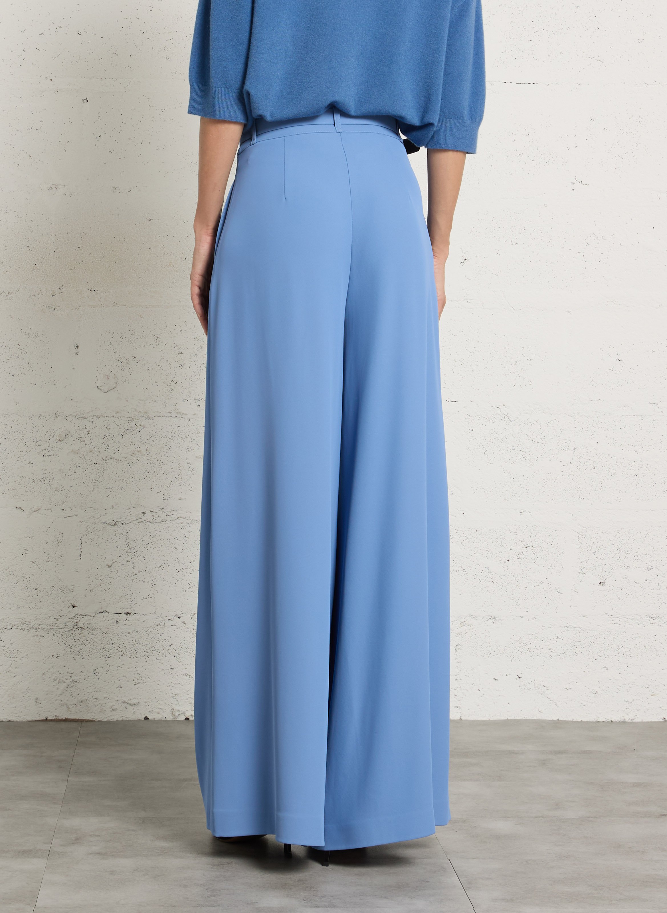 Pantalon palazzo avec ceinture IMPERIAL Bleu