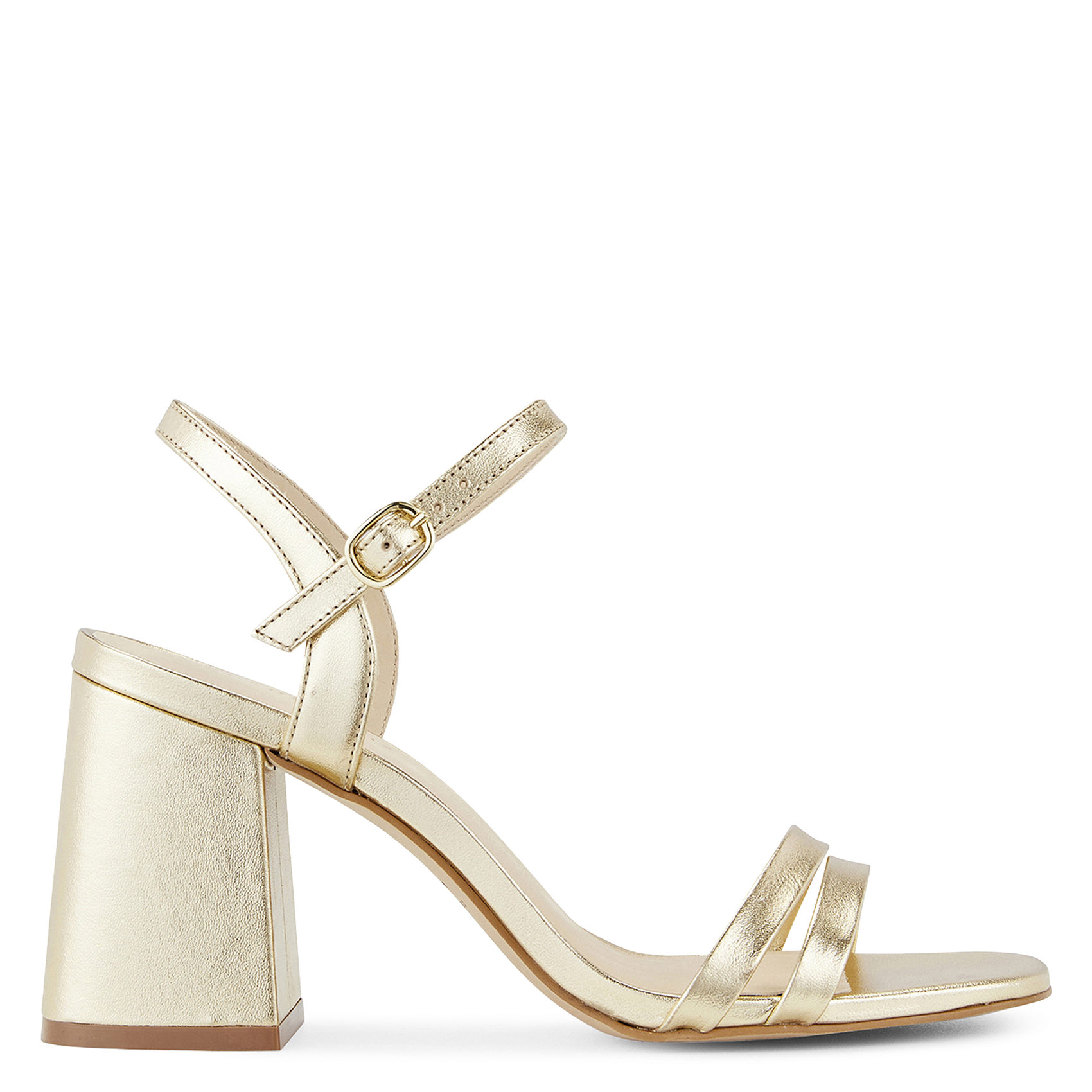 Block heel sandals COSMOPARIS Golden