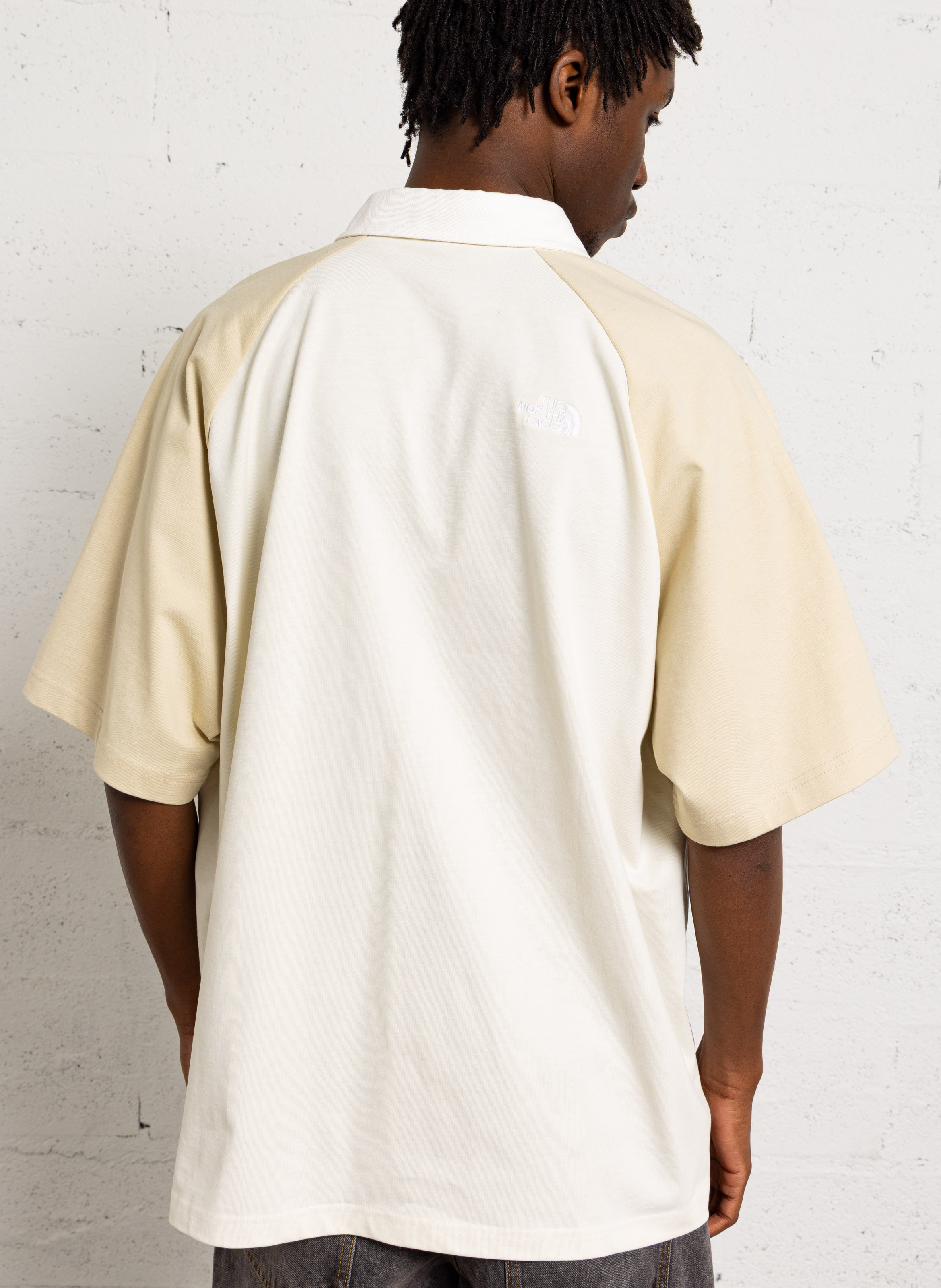 Rechte polo met borduursel van katoen THE NORTH FACE Wit