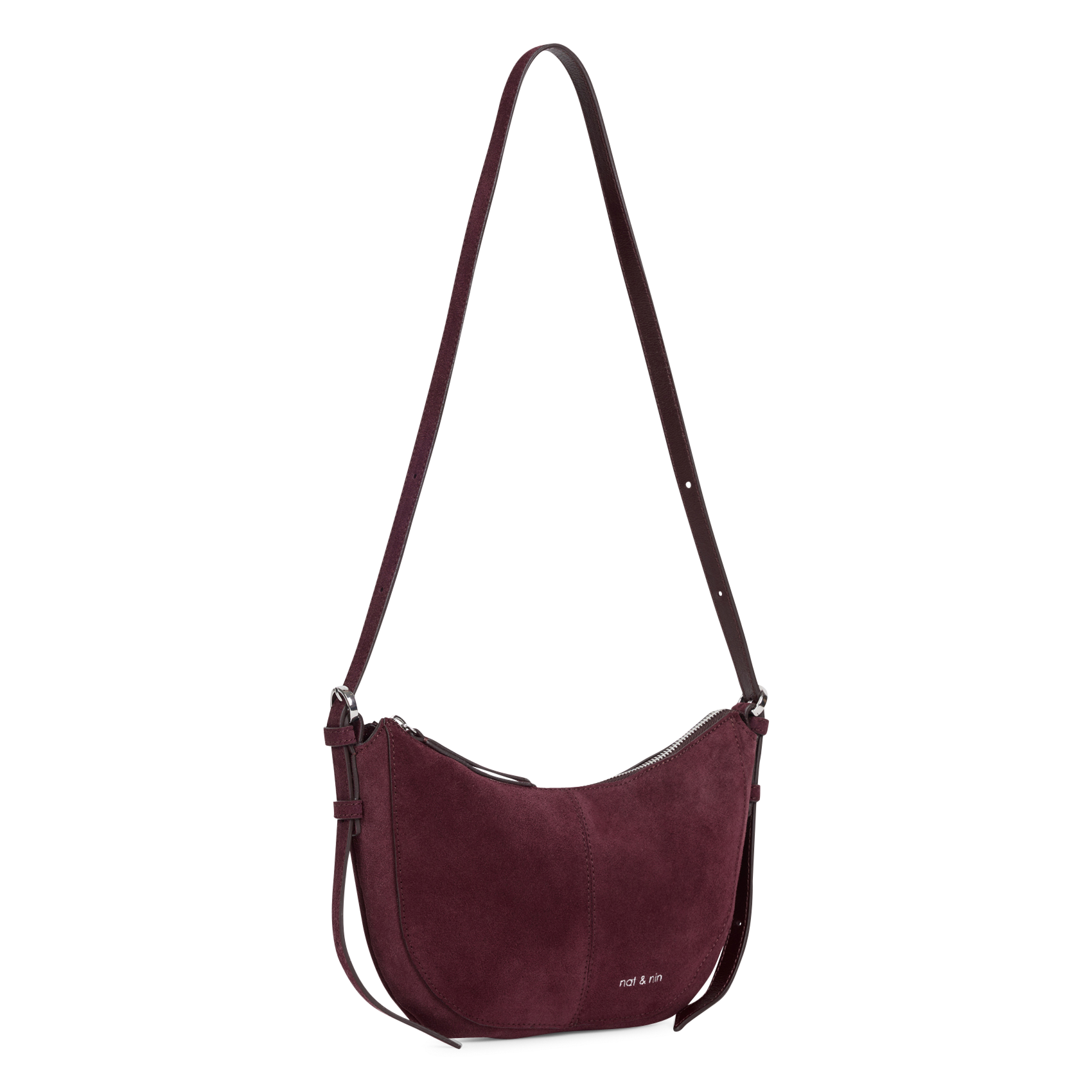 Sac à main en cuir velours NAT & NIN Violet