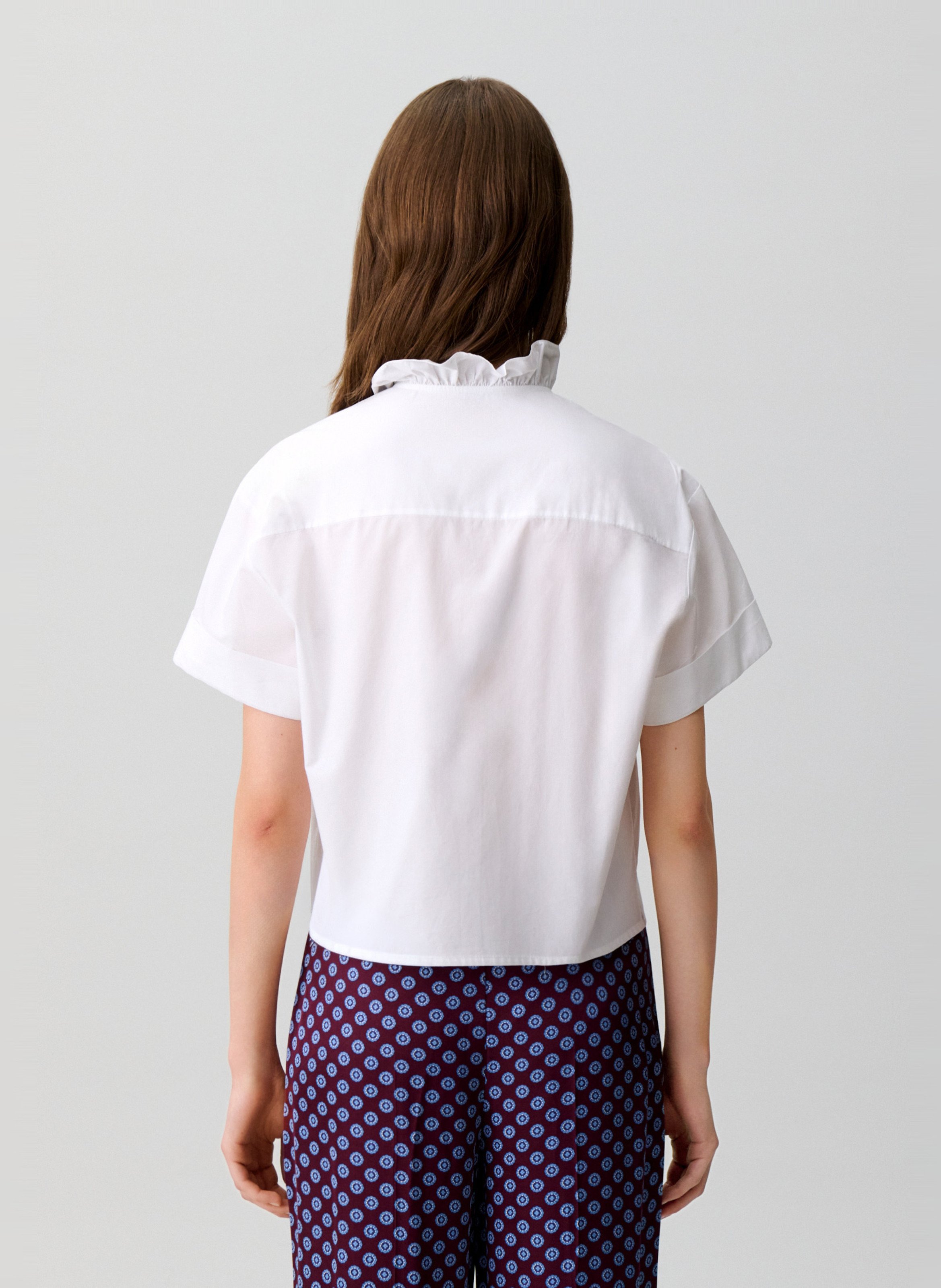 Chemise ample en coton CLAUDIE PIERLOT Blanc