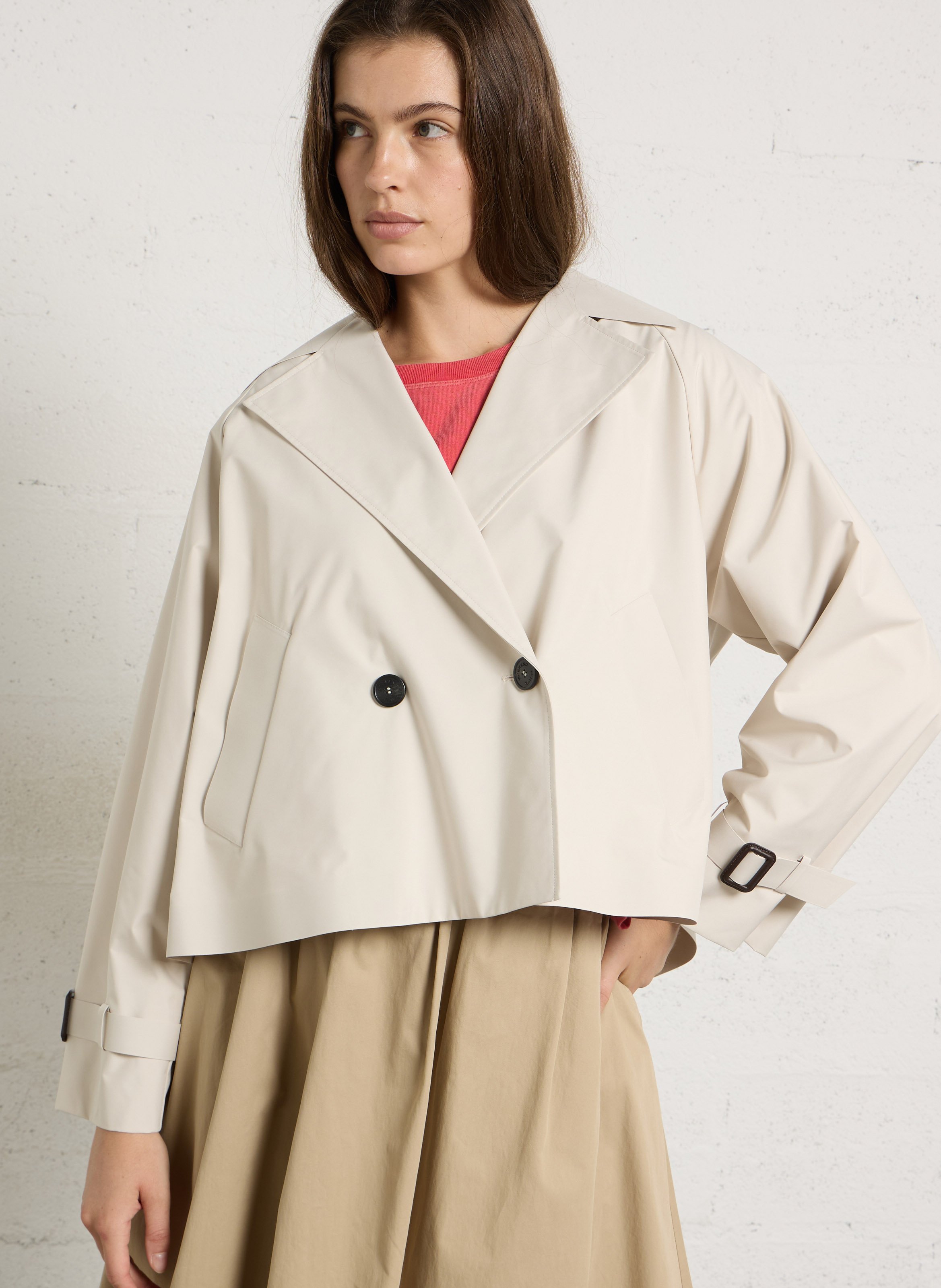 Rechte trenchcoat  MAX MARA WEEK END Wit