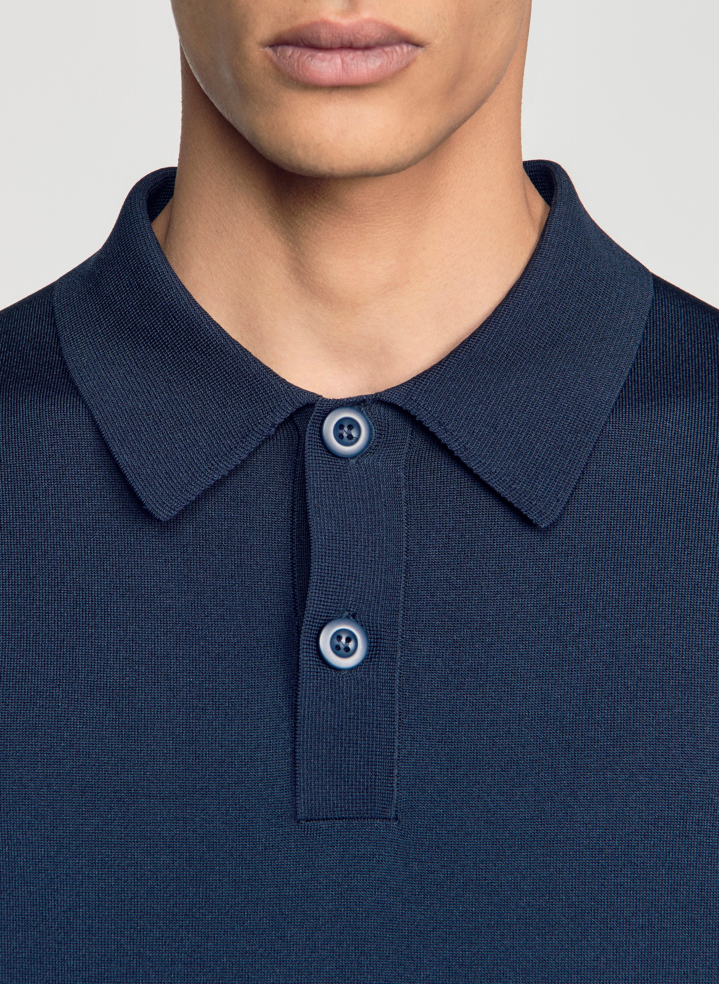Regular polo-shirt SANDRO Blauw