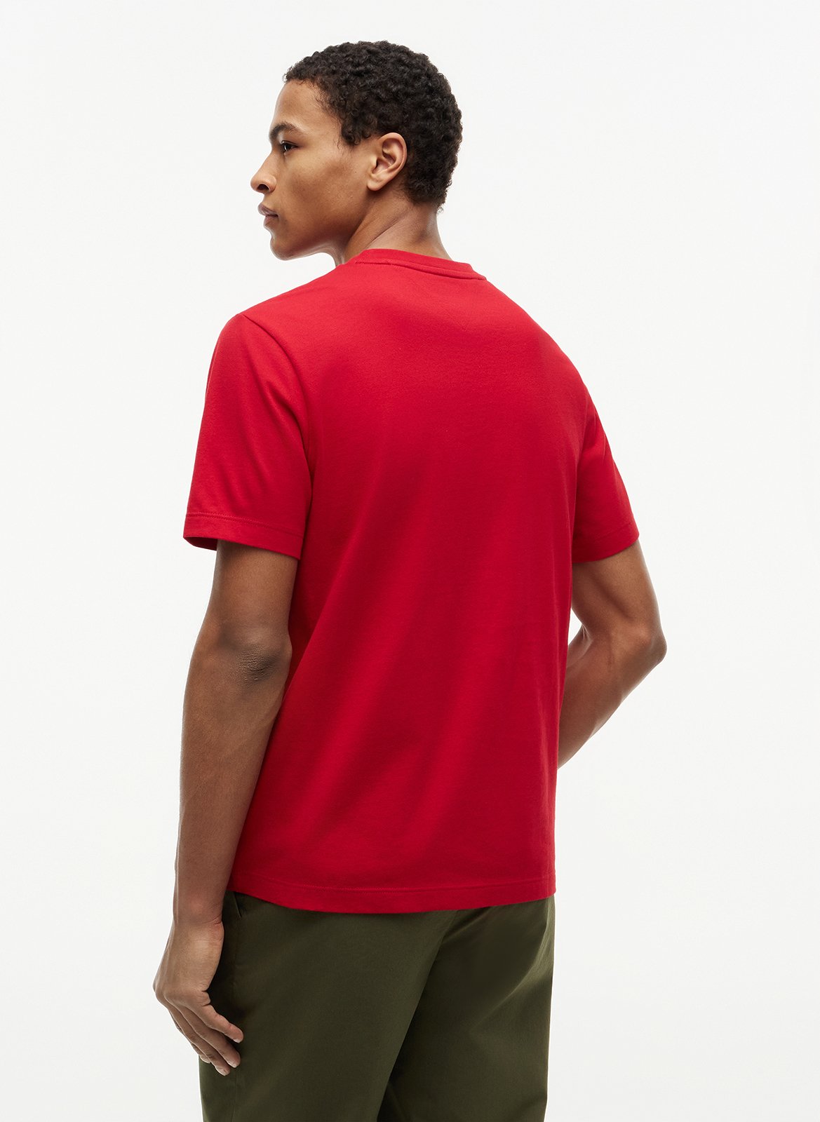 Round-neck cotton T-shirt TOMMY HILFIGER Red