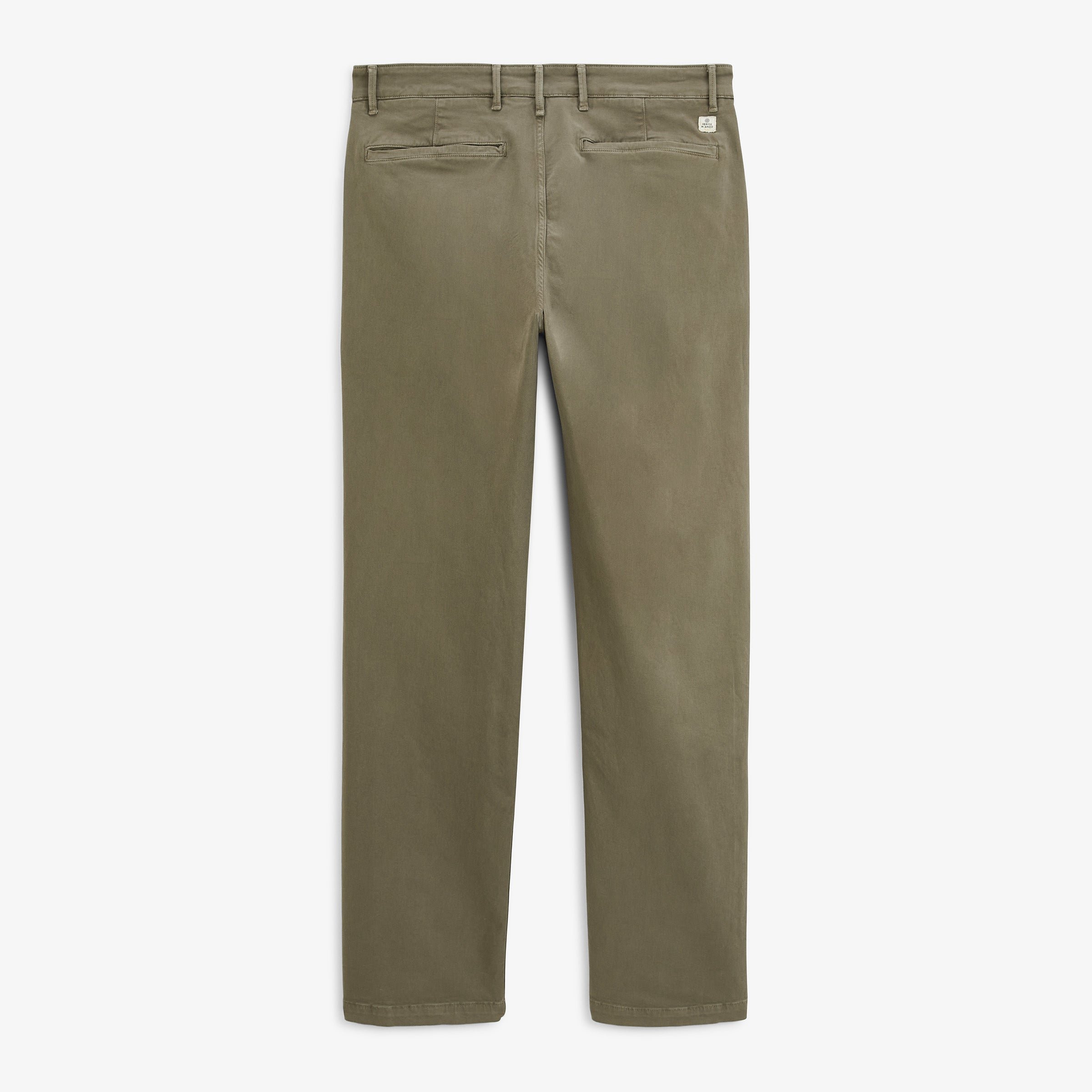 Chino 751 in military green straight cut stretch cotton sbplay SERGE BLANCO Grey