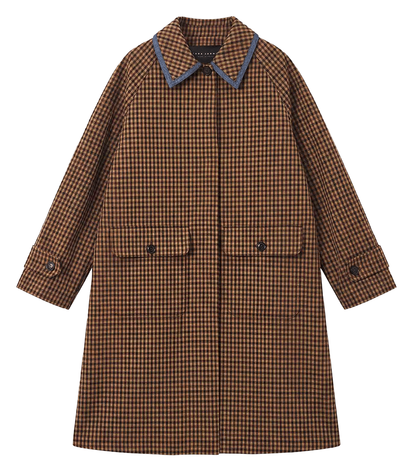 Patterned Raincoat TARA JARMON Brown