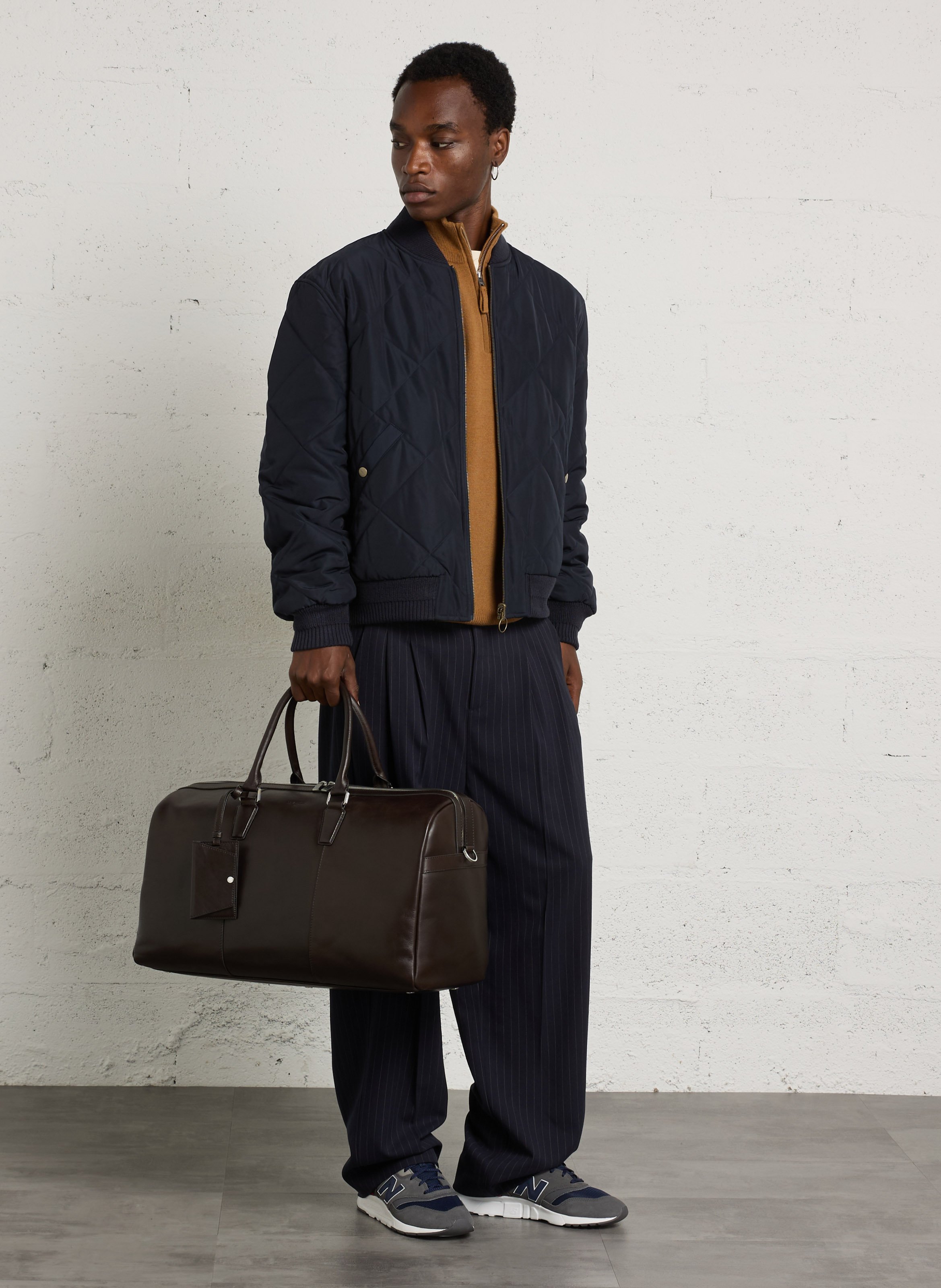 Leren weekendtas LE TANNEUR Bruin