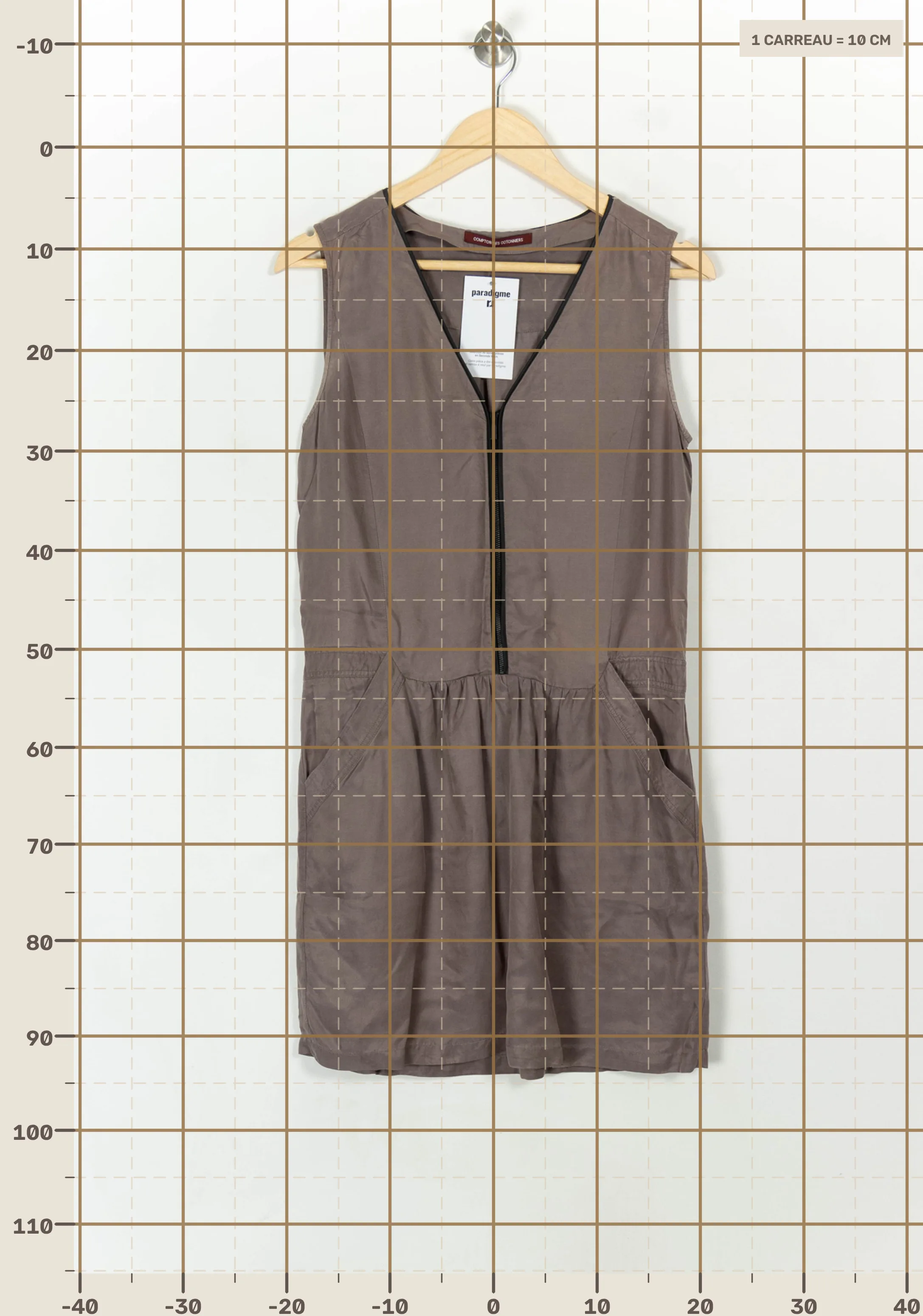 Short & midi dress COMPTOIR DES COTONNIERS - Seconde main Beige