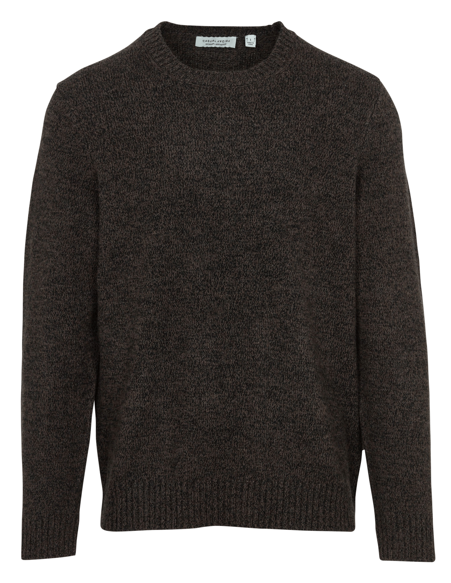Gerade geschnittener Pullover aus Wollmix mit Rundhalsausschnitt CASUAL FRIDAY