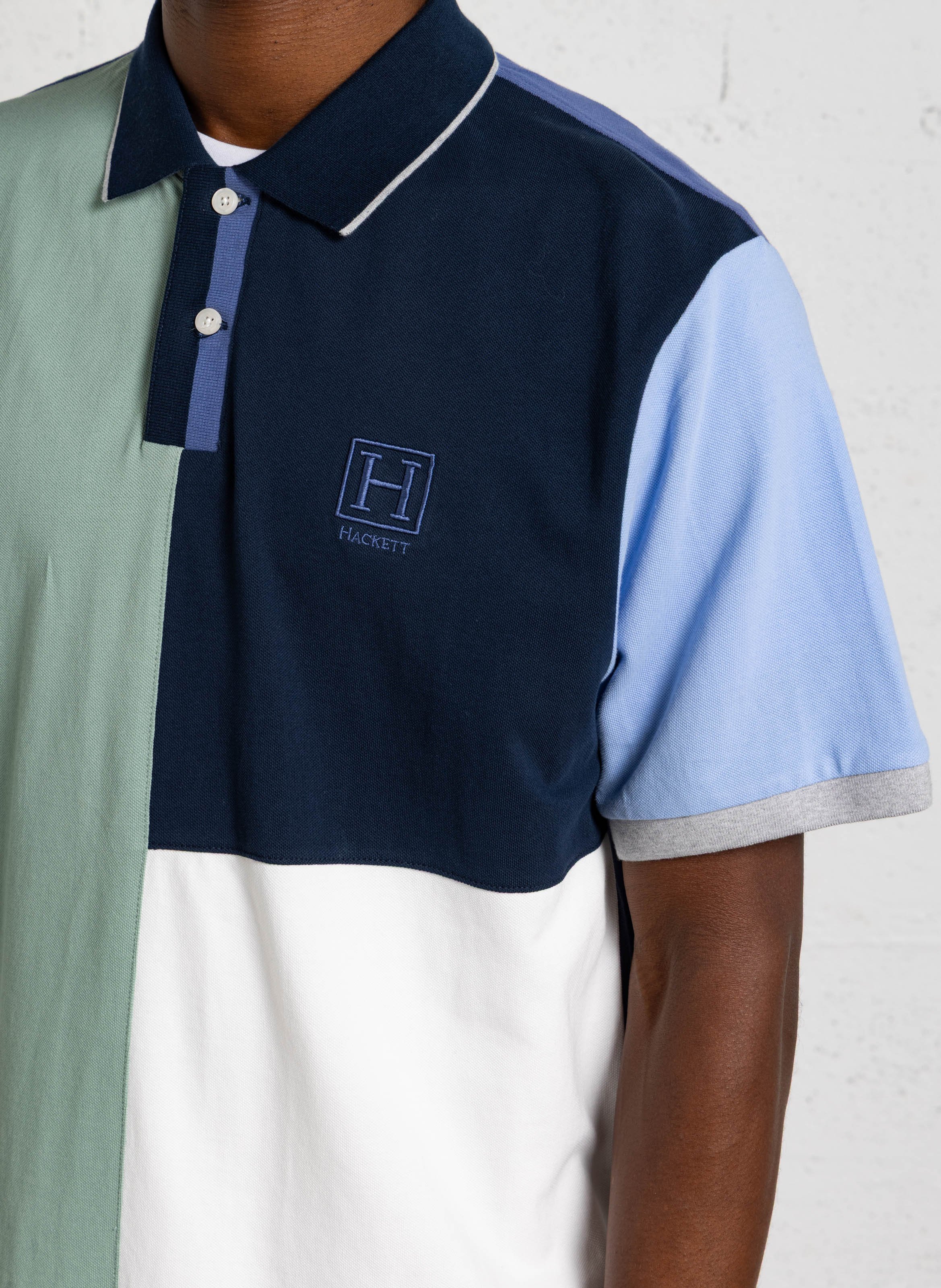 Polo en coton HACKETT Bleu