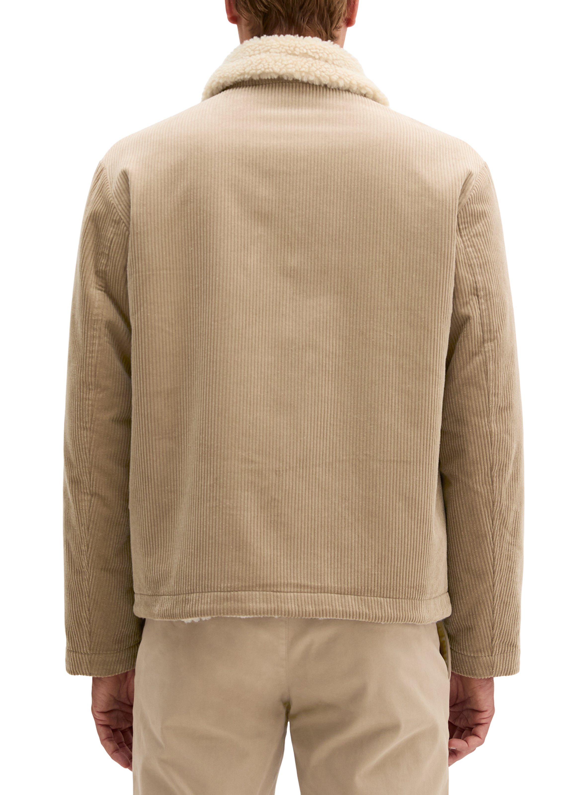 Katoenen jasje met reverskraag MARC O'POLO Beige