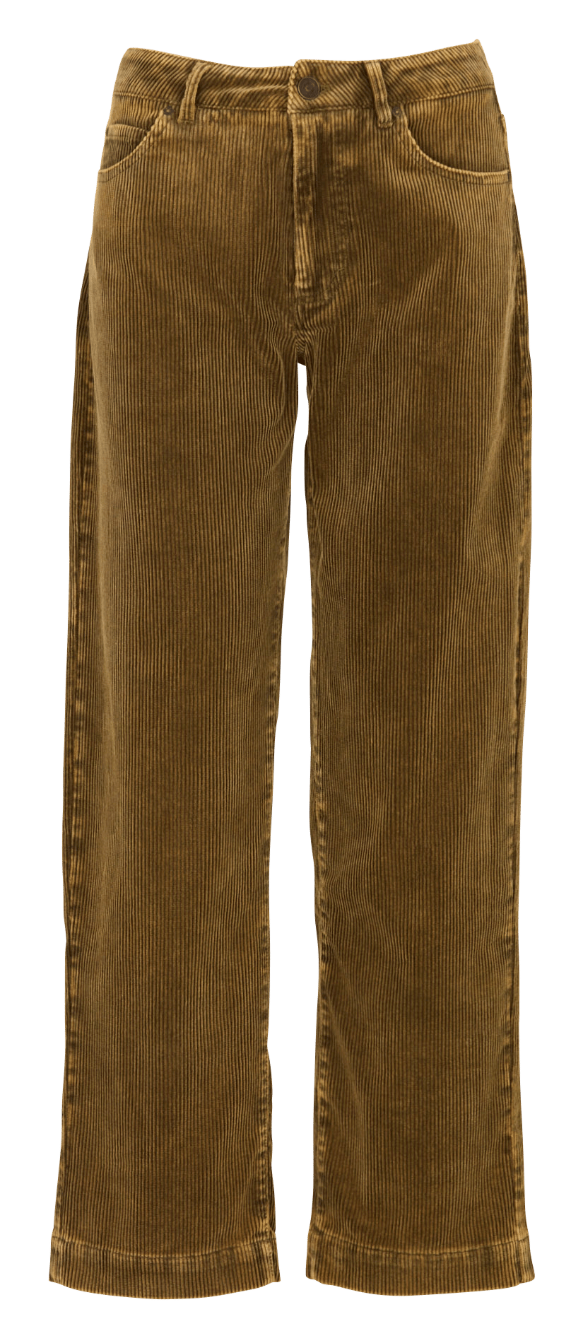 Pantalon droit côtelé en coton SUD EXPRESS Vert