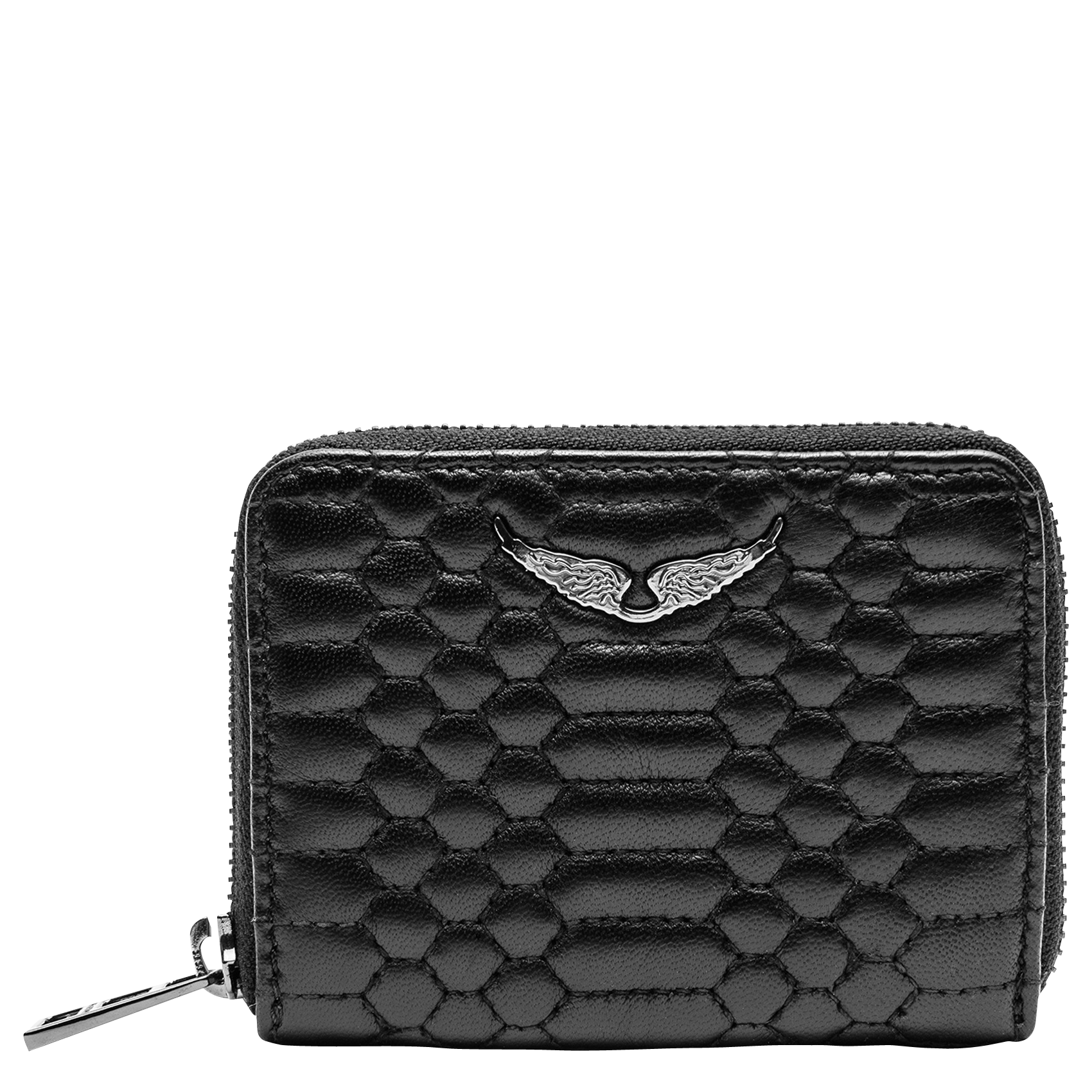 Portefeuille en cuir matelassé ZADIG&VOLTAIRE Noir