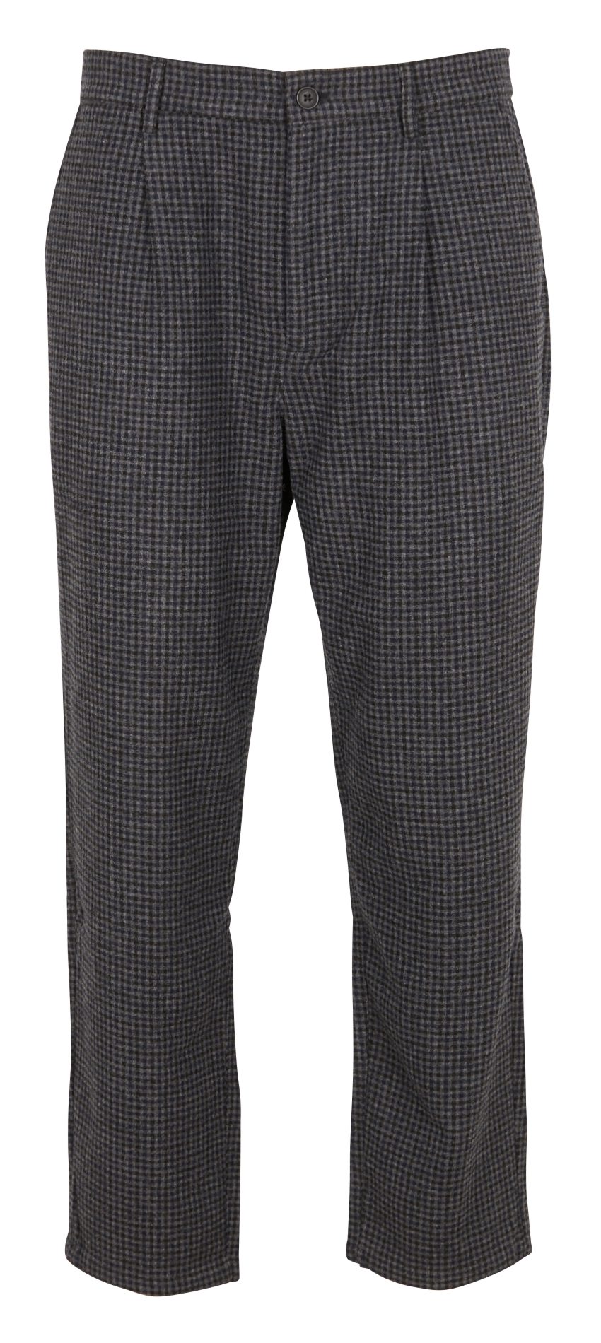 7/8 printed wool-blend chinos MINIMUM Silver