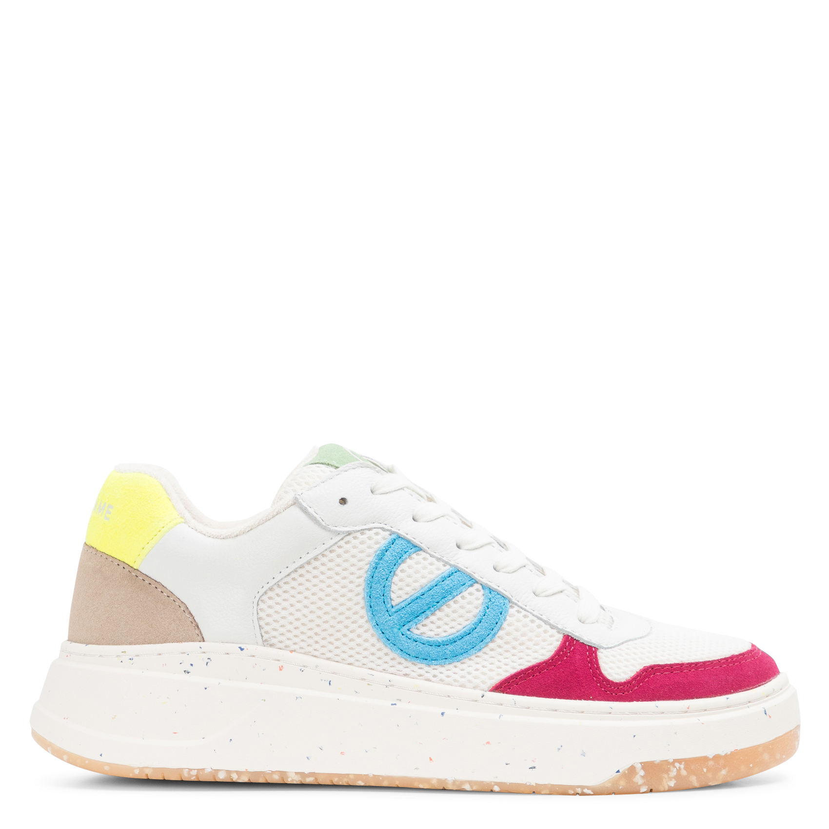 Zapatillas bajas de piel aterciopelada y malla NO NAME Multicolor