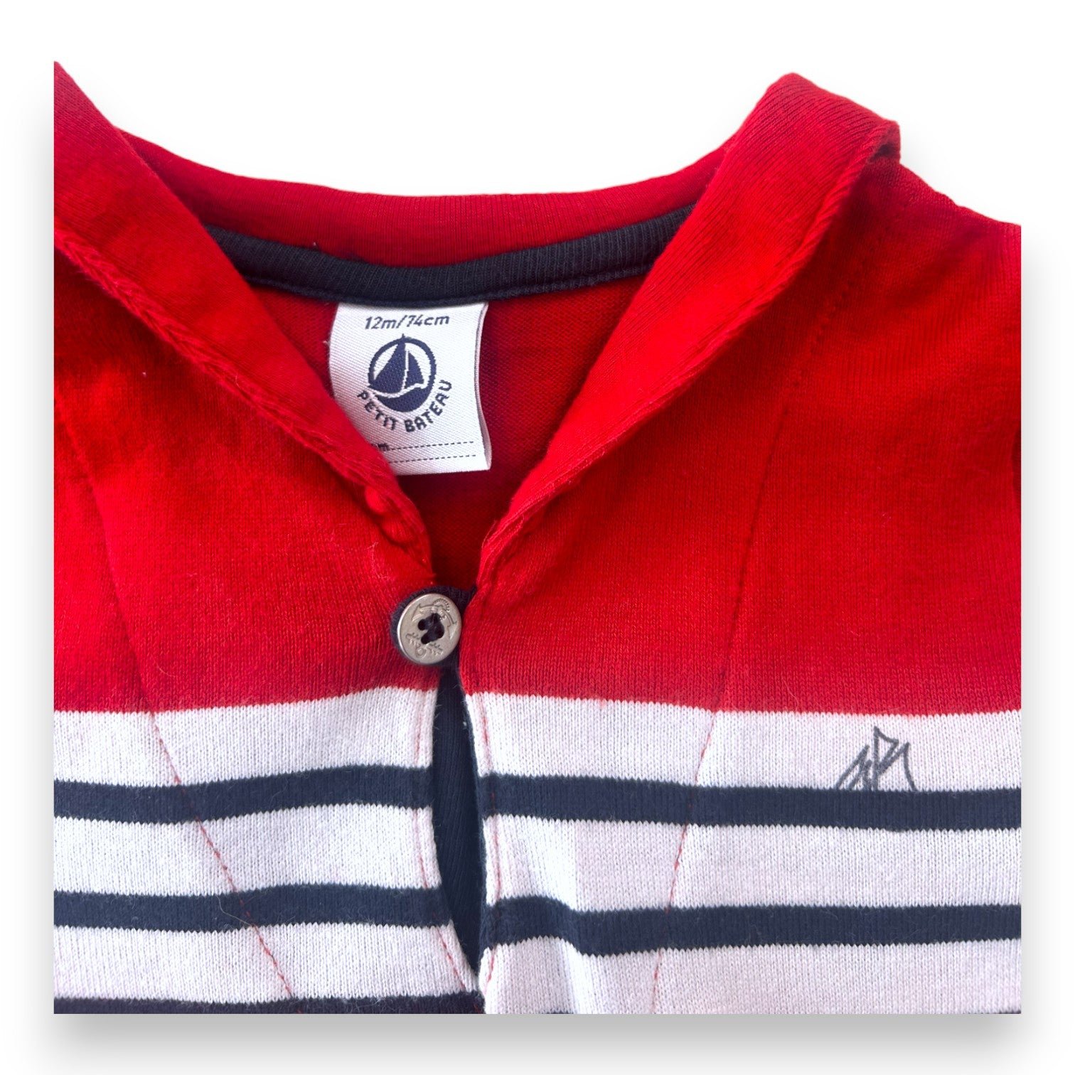 Red Baby T-shirt - 12 months PETIT BATEAU - Seconde Main Red