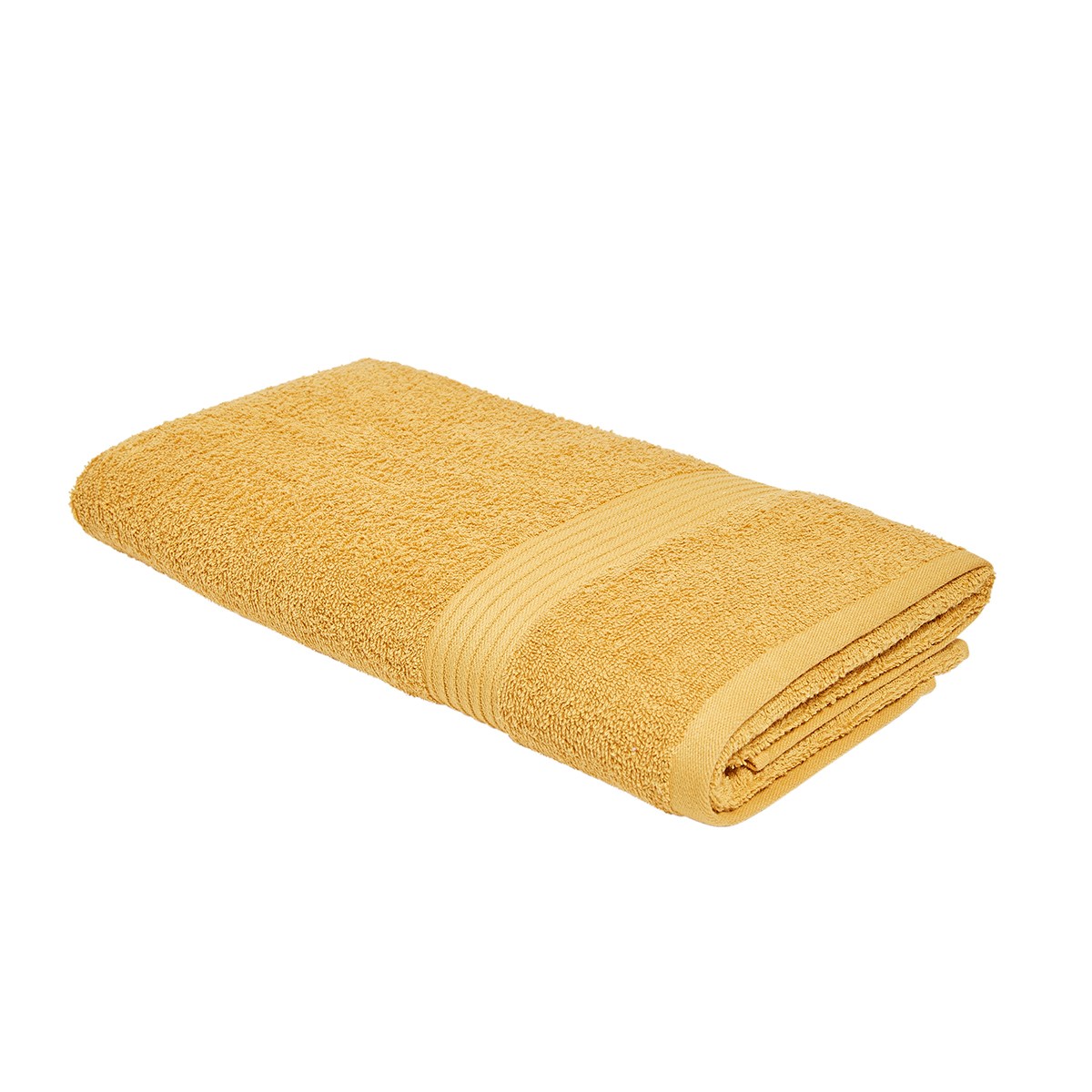 Plain cotton bath towel TODAY LINGE DE MAISON Yellow