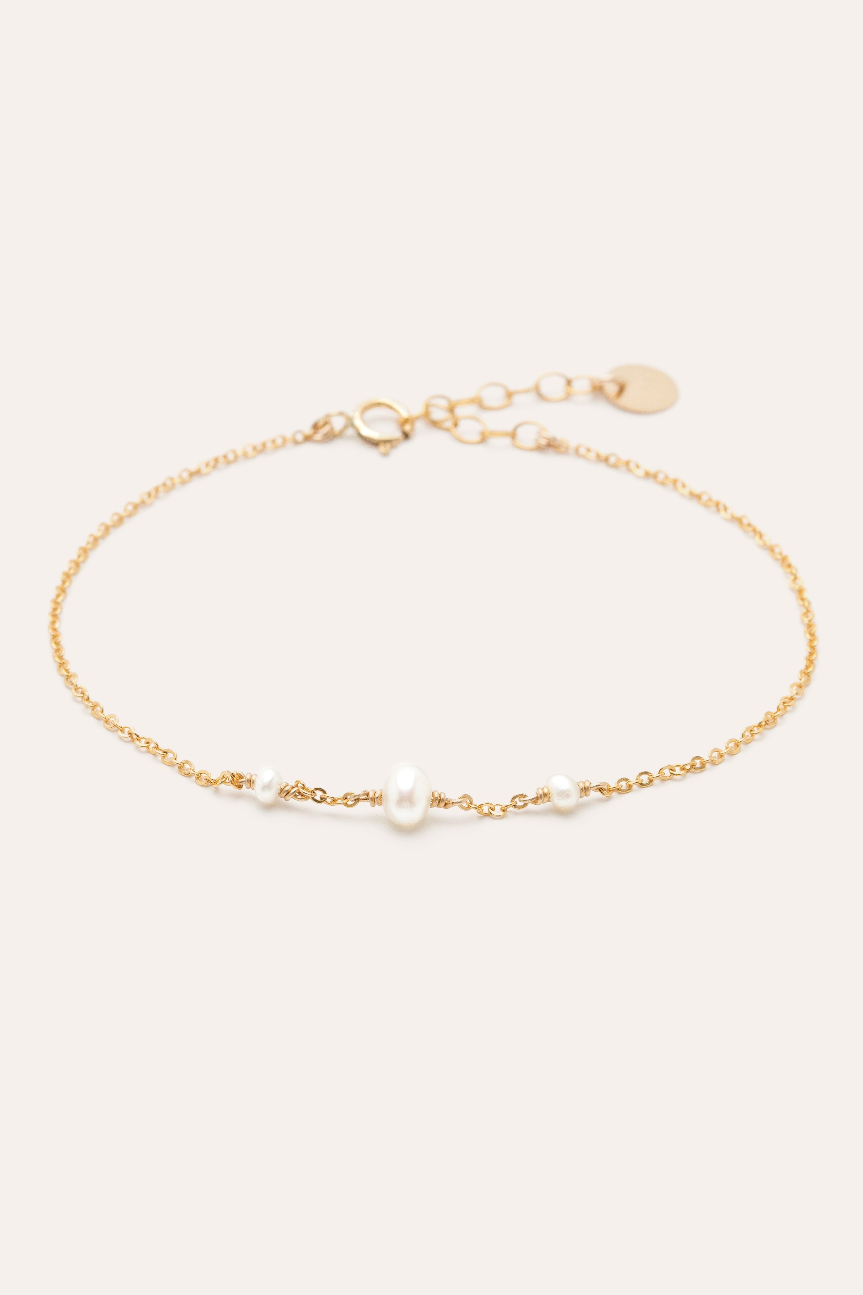 Bead bracelet YAY White