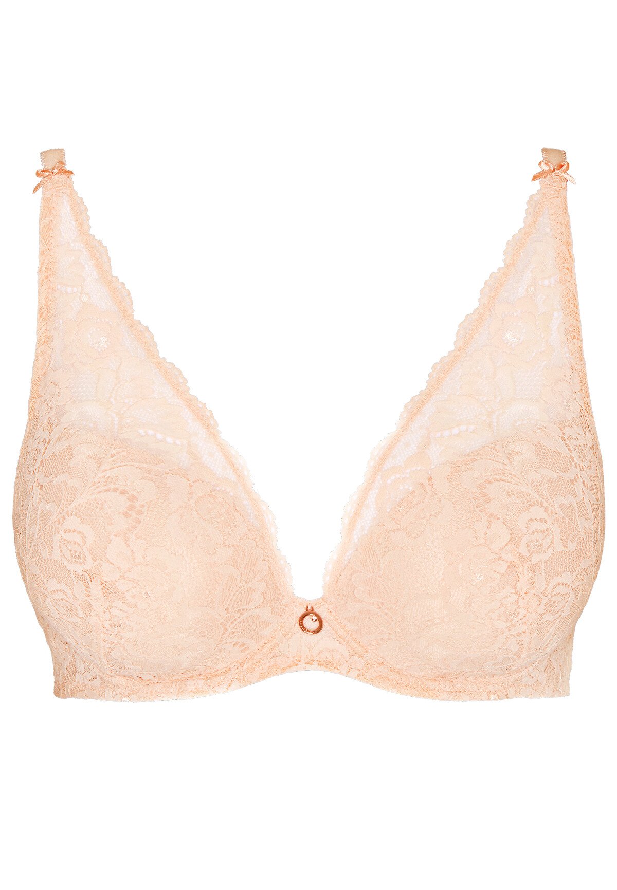 La Reine de la Nuit lyrical black scarf-style plunge bra AUBADE Pink