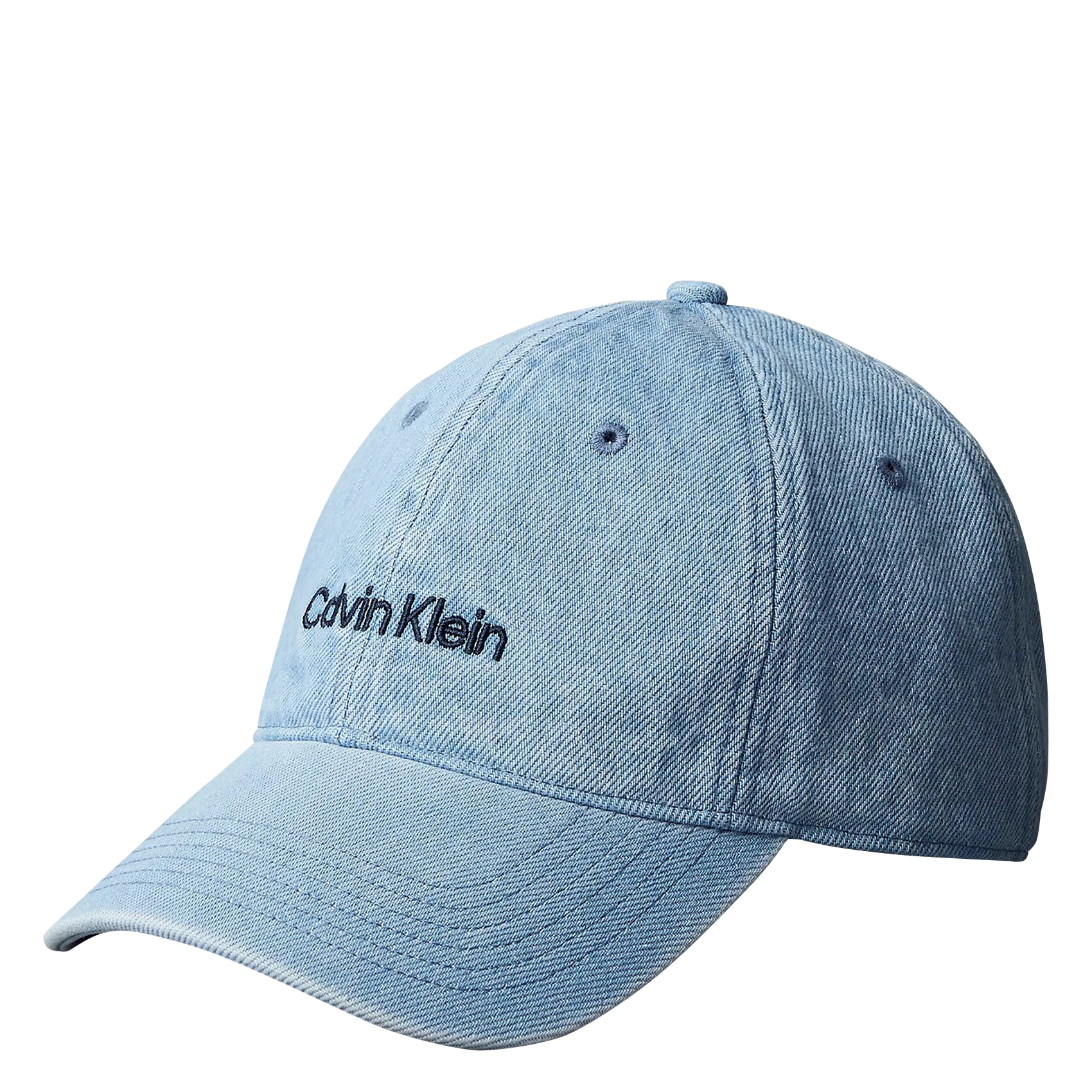 Casquette brodée en denim CALVIN KLEIN Bleu