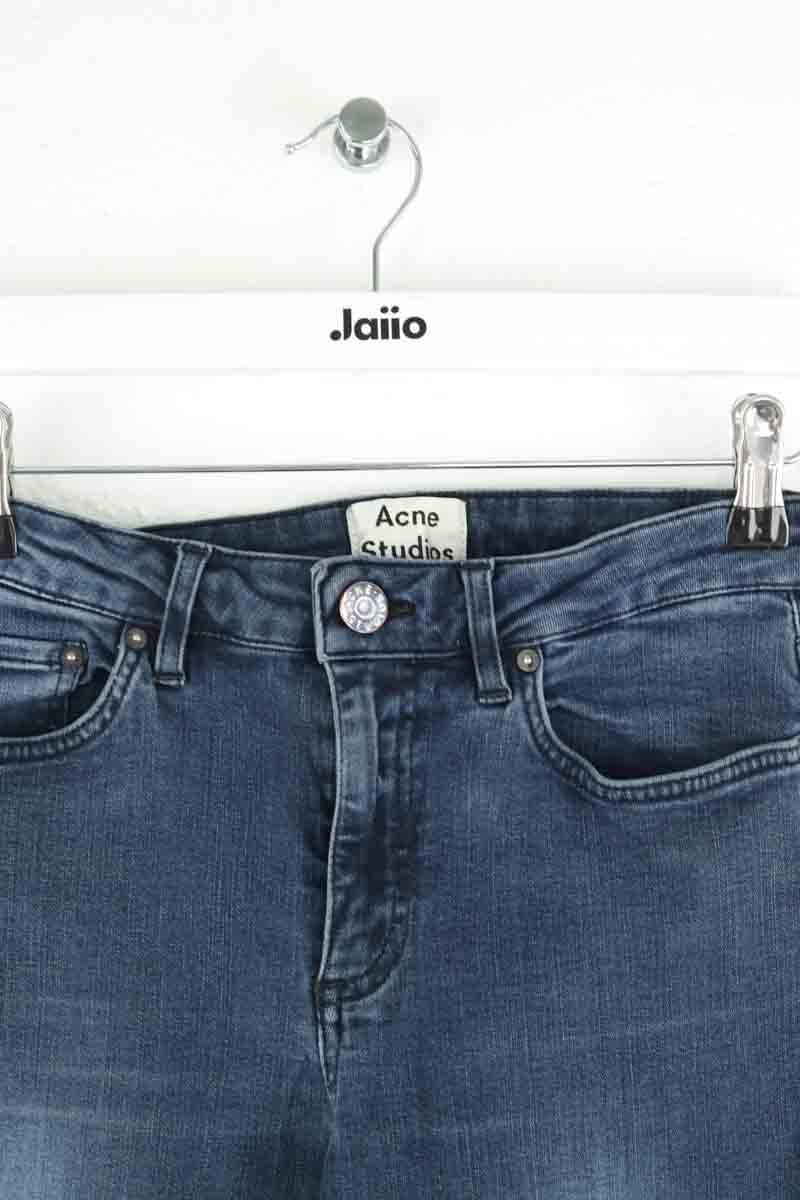 Cotton skinny jeans ACNE STUDIOS - Seconde Main Blue