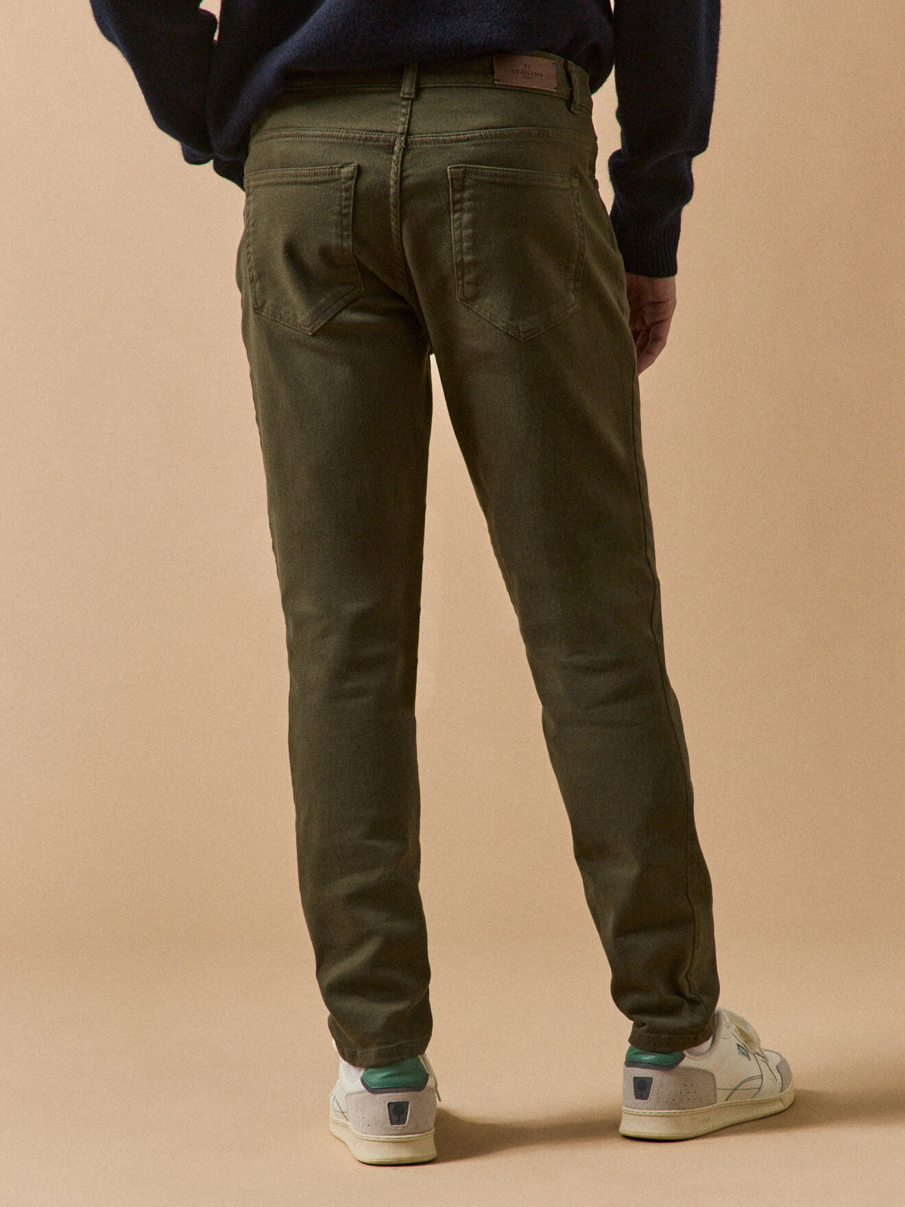 5-pocket straight pants CYRILLUS Green