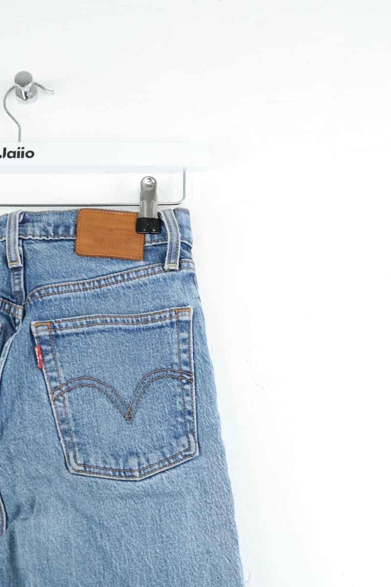 Cotton straight jeans LEVI'S - Seconde main Blue