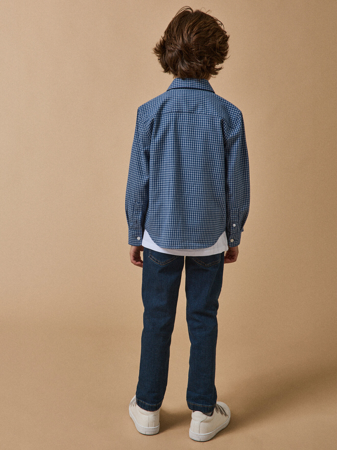 Flannel checkered shirt CYRILLUS Blue