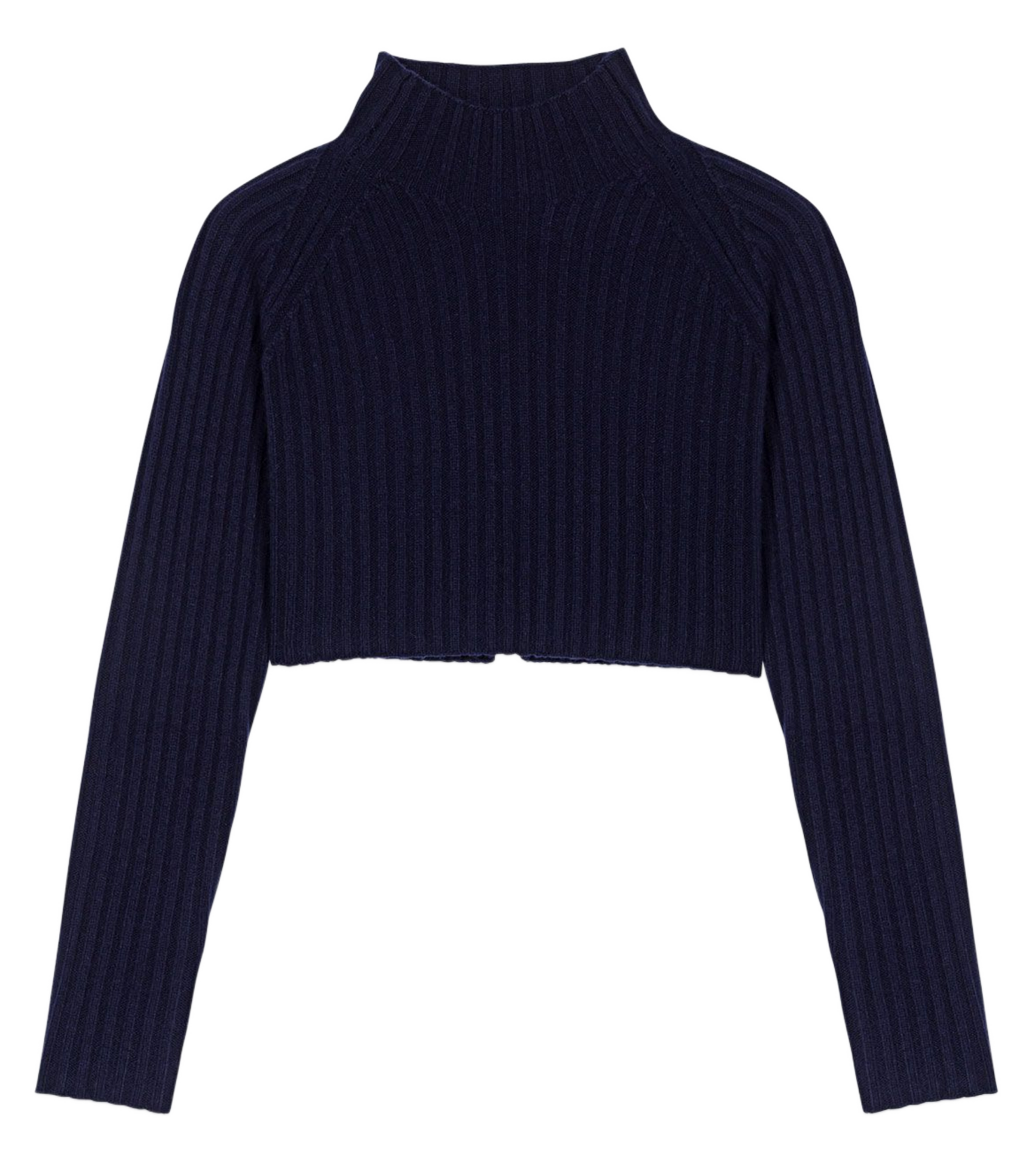 Long wool V-neck dress MAJE Blue