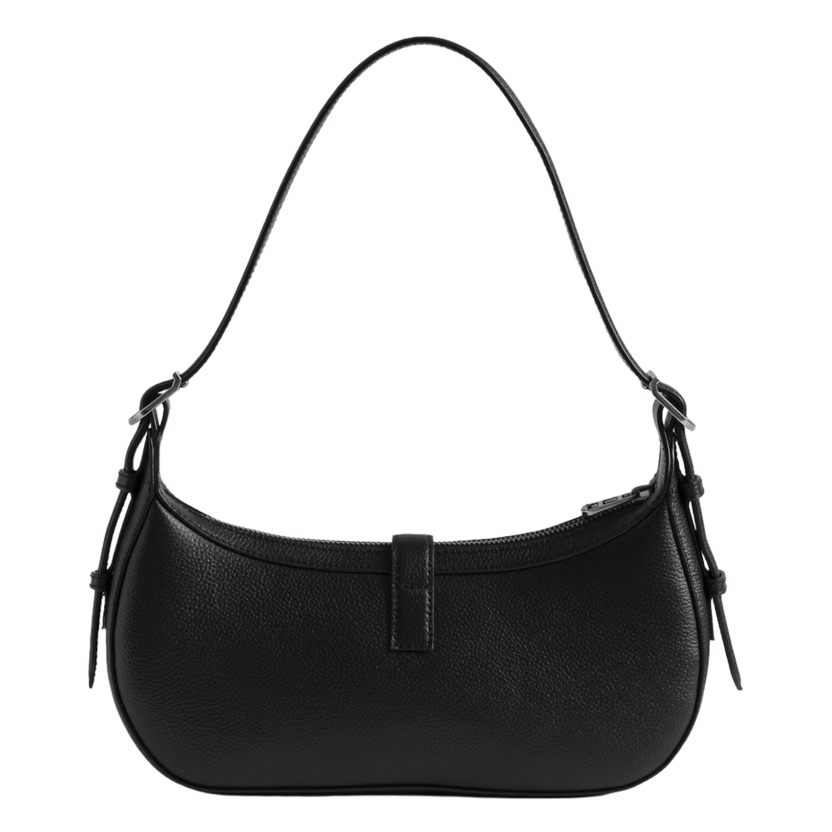 Grained leather baguette bag ZADIG&VOLTAIRE Black