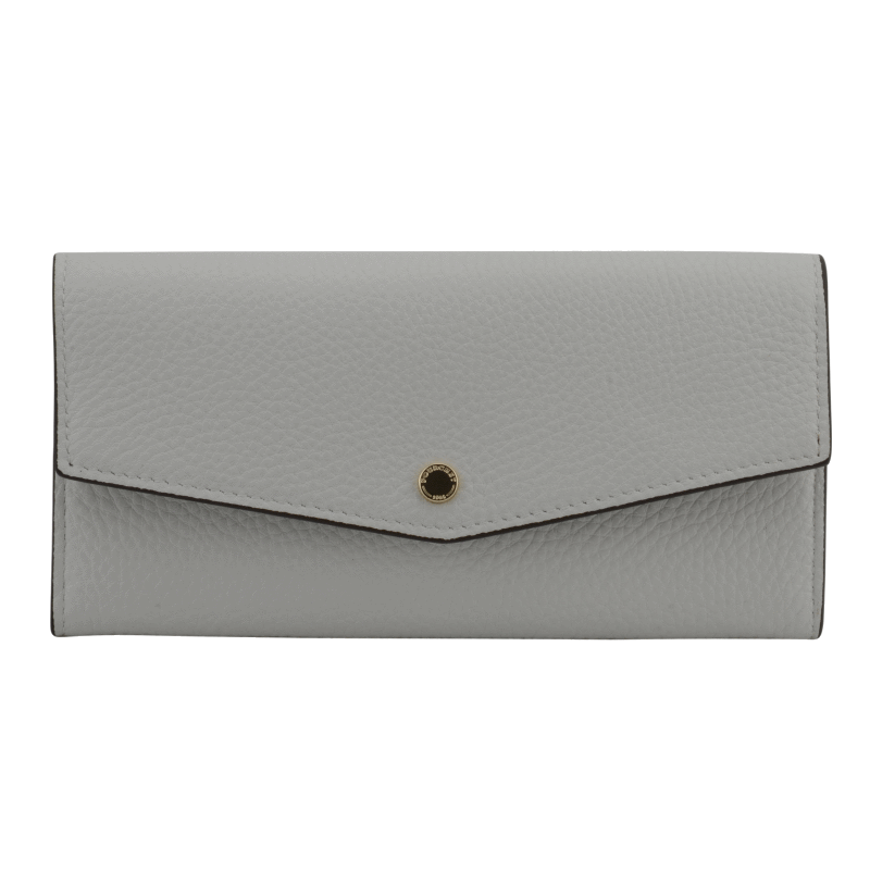Leather coin purse POURCHET White