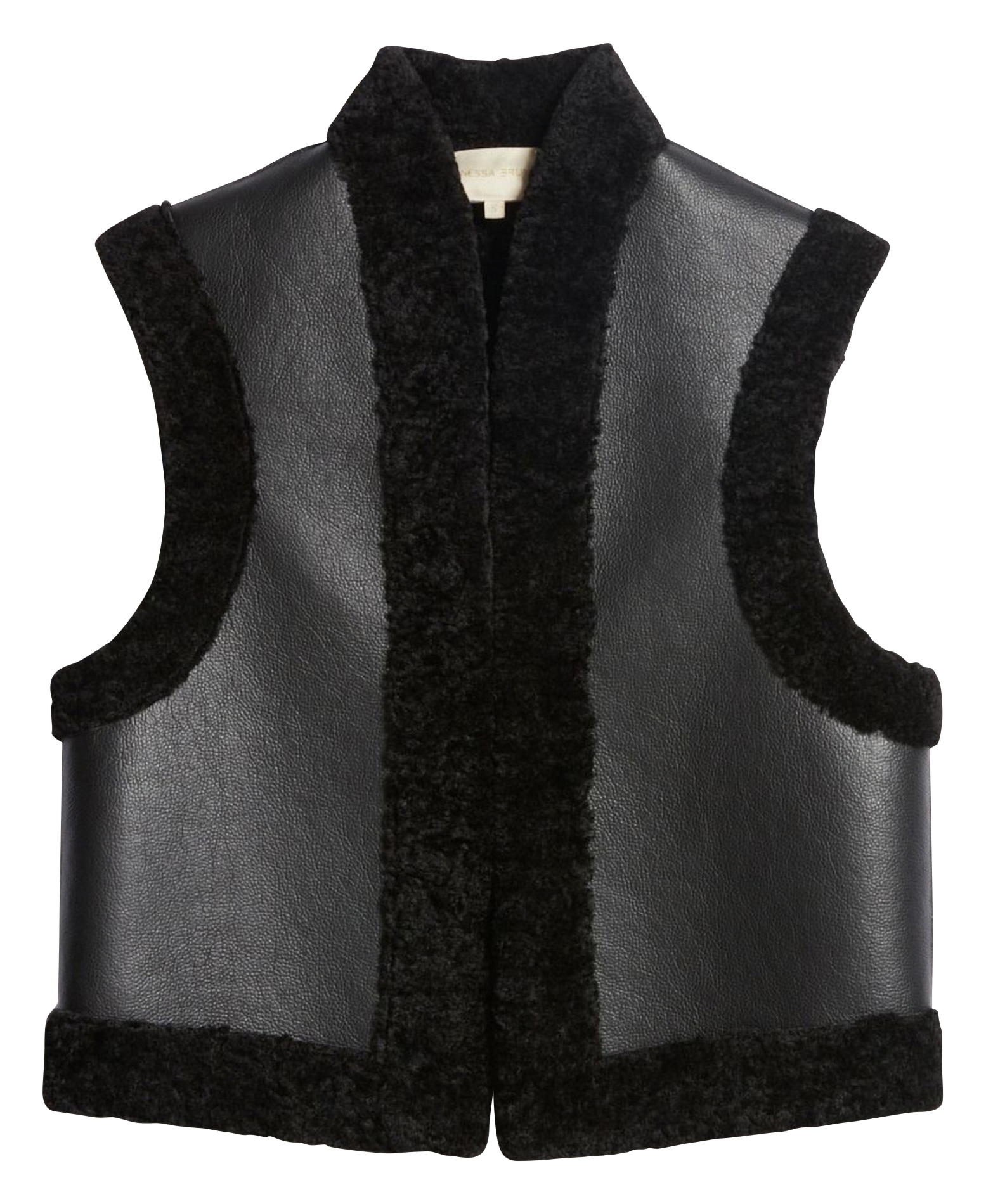 Mouwloos recht vest VANESSA BRUNO Zwart