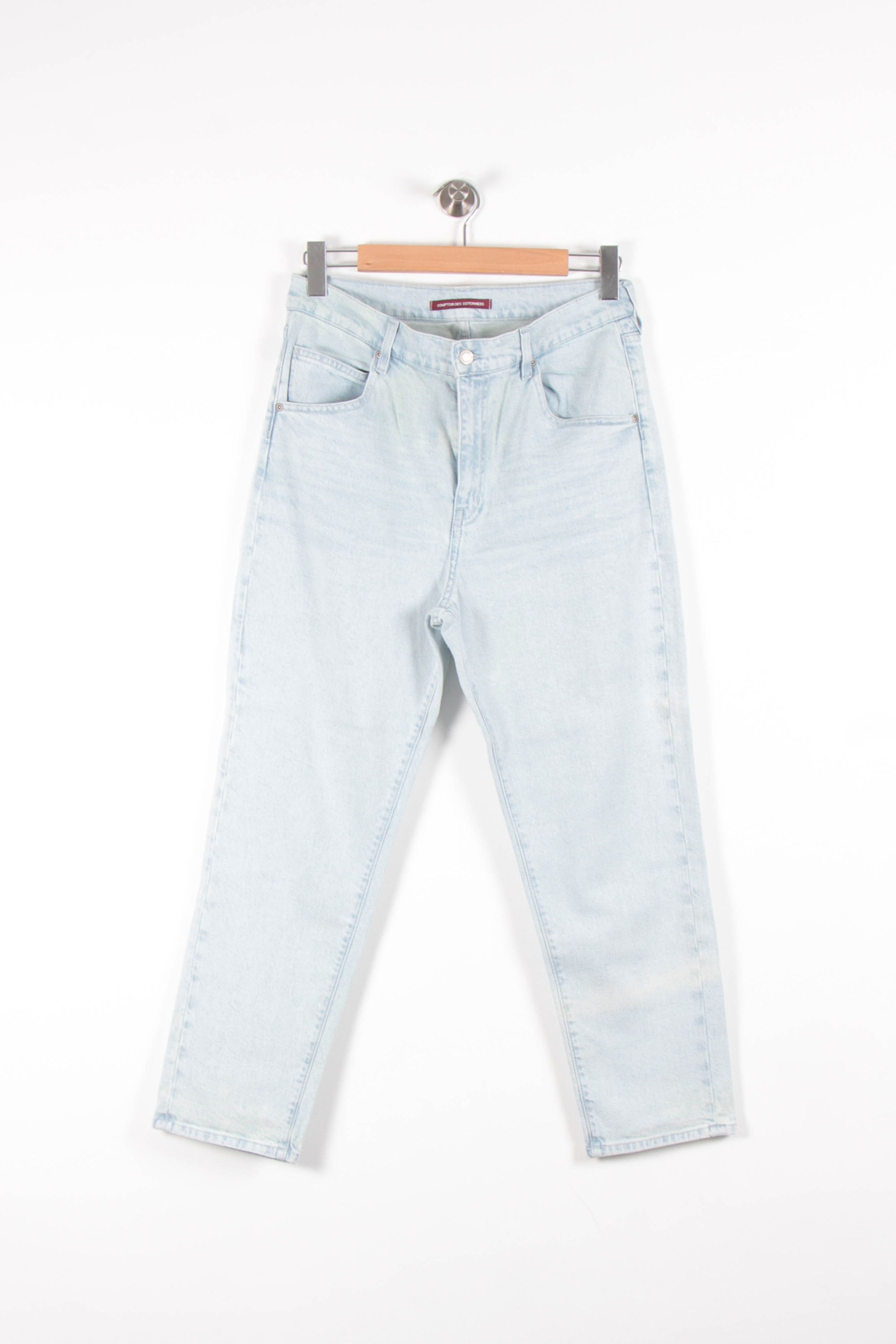 Cropped slim jeans with studs COMPTOIR DES COTONNIERS - Seconde main Blue