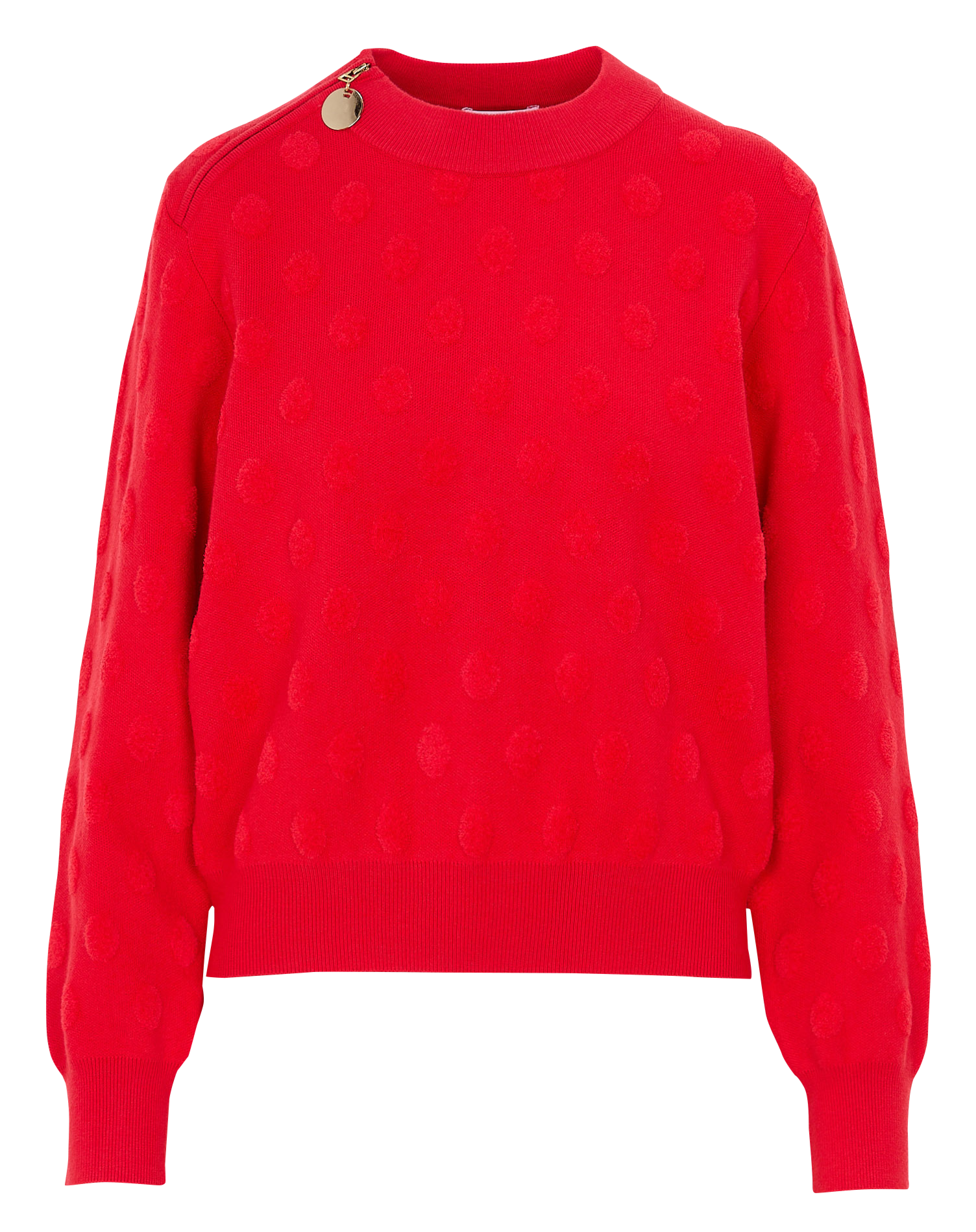 Pull oversize col rond  KOOKAI Rouge