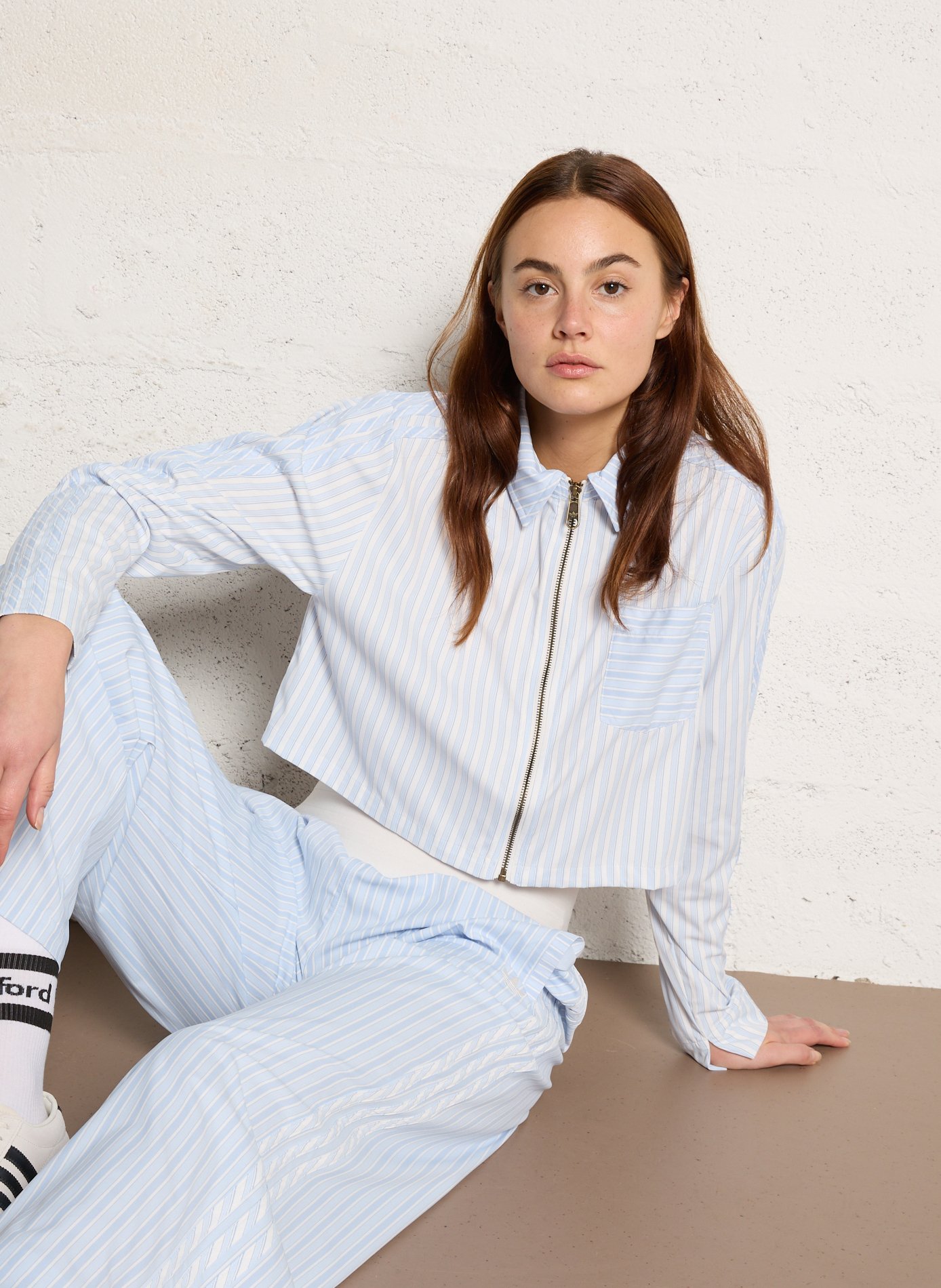 Chemise col classique  ADIDAS Bleu